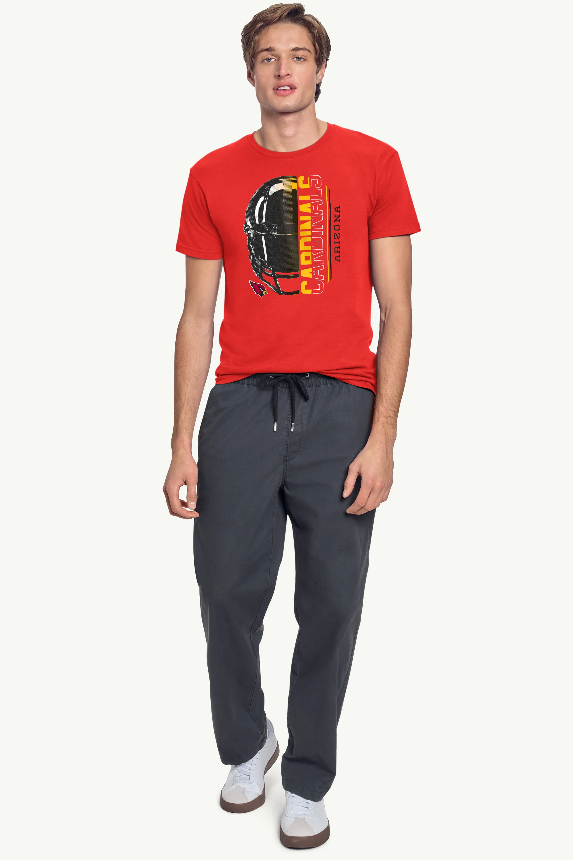 MENS ARIZONA CARDINALS HALF HELMET T SHIRT - Image 3