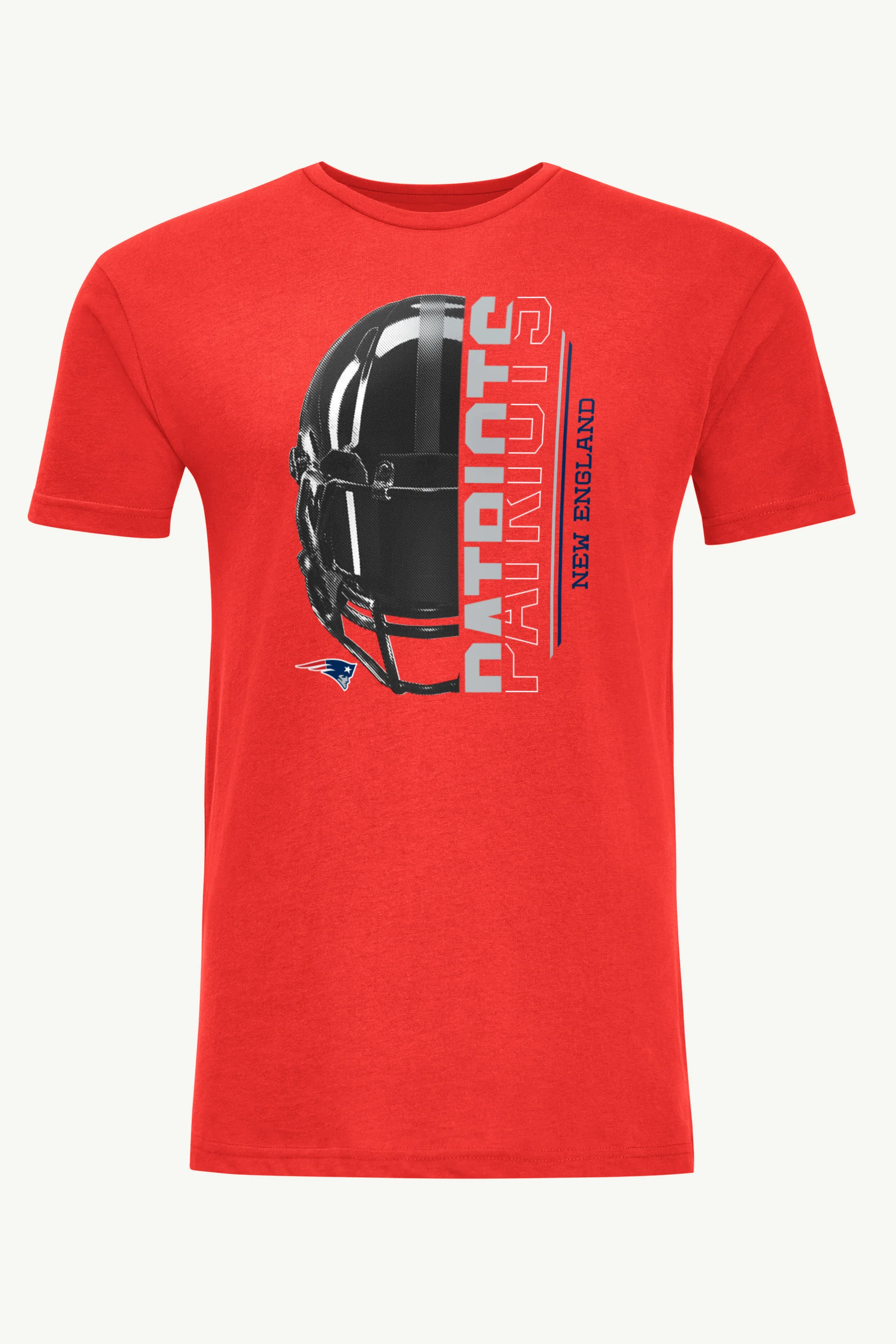 MENS NEW ENGLAND PATRIOTS HALF HELMET T SHIRT