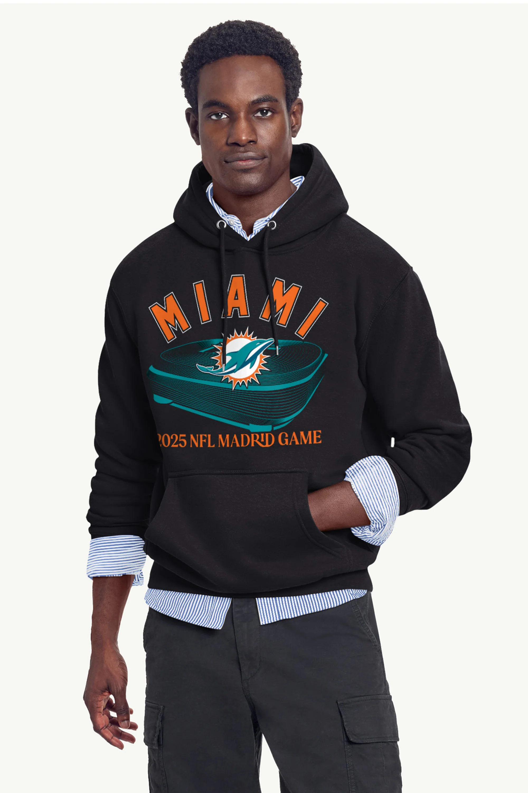 MENS MIAMI DOLPHINS BERNABEAU STADIUM HOODIE - Image 2
