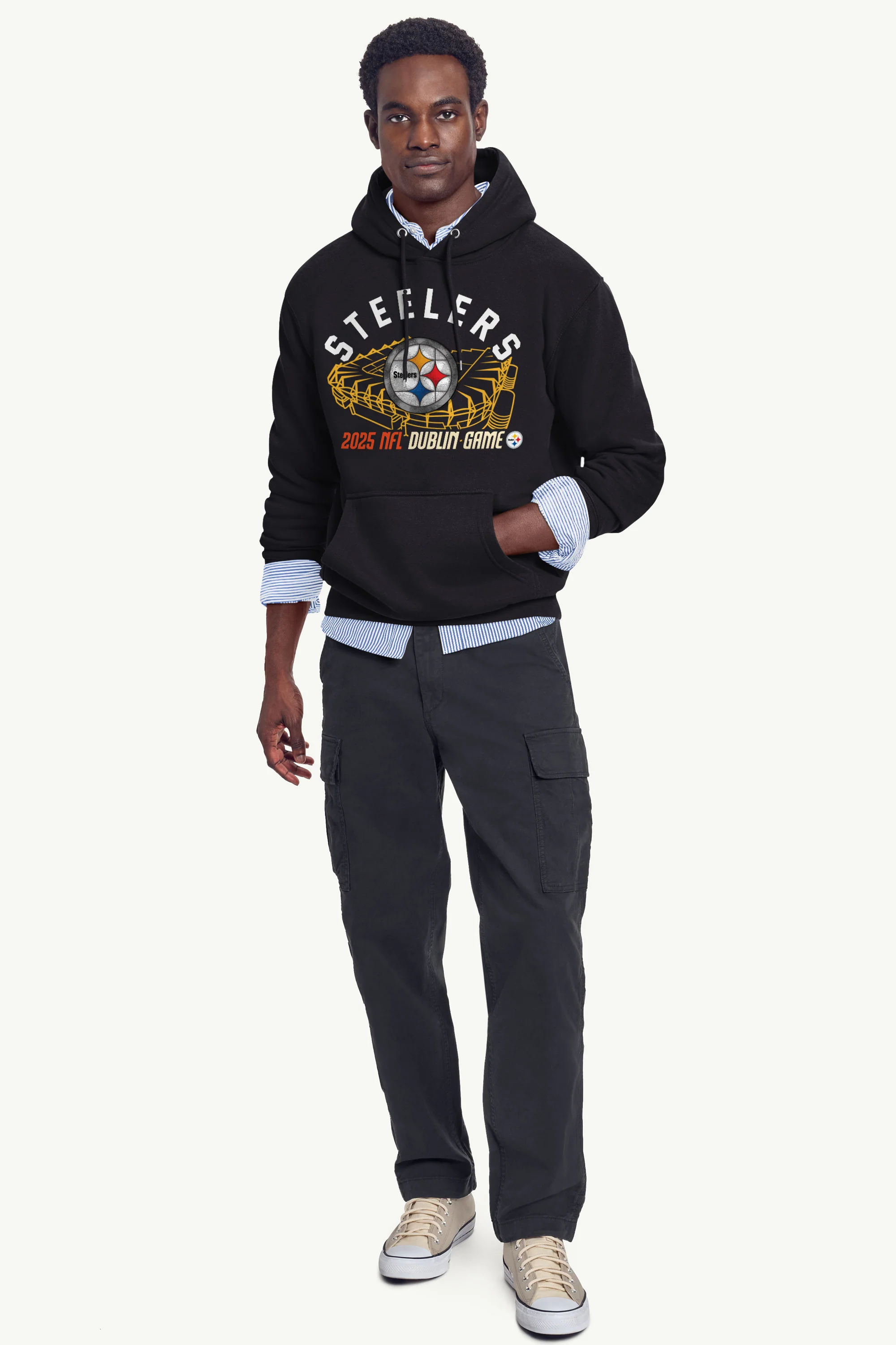 MENS PITTSBURGH STEELERS CROKE PARK HOODIE - Image 2