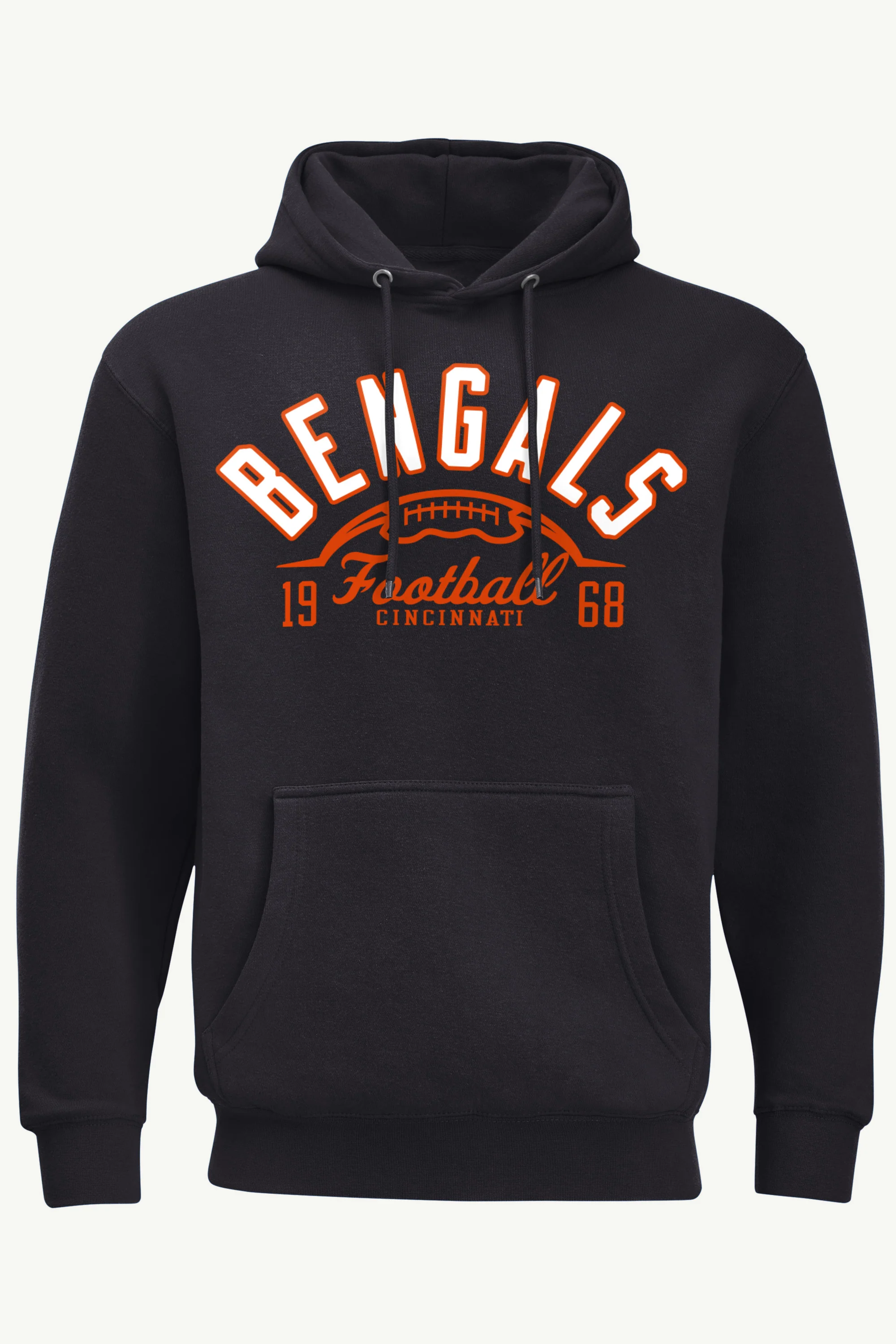 MENS CINCINNATI BENGALS HALF BALL HOODIE - Image 3
