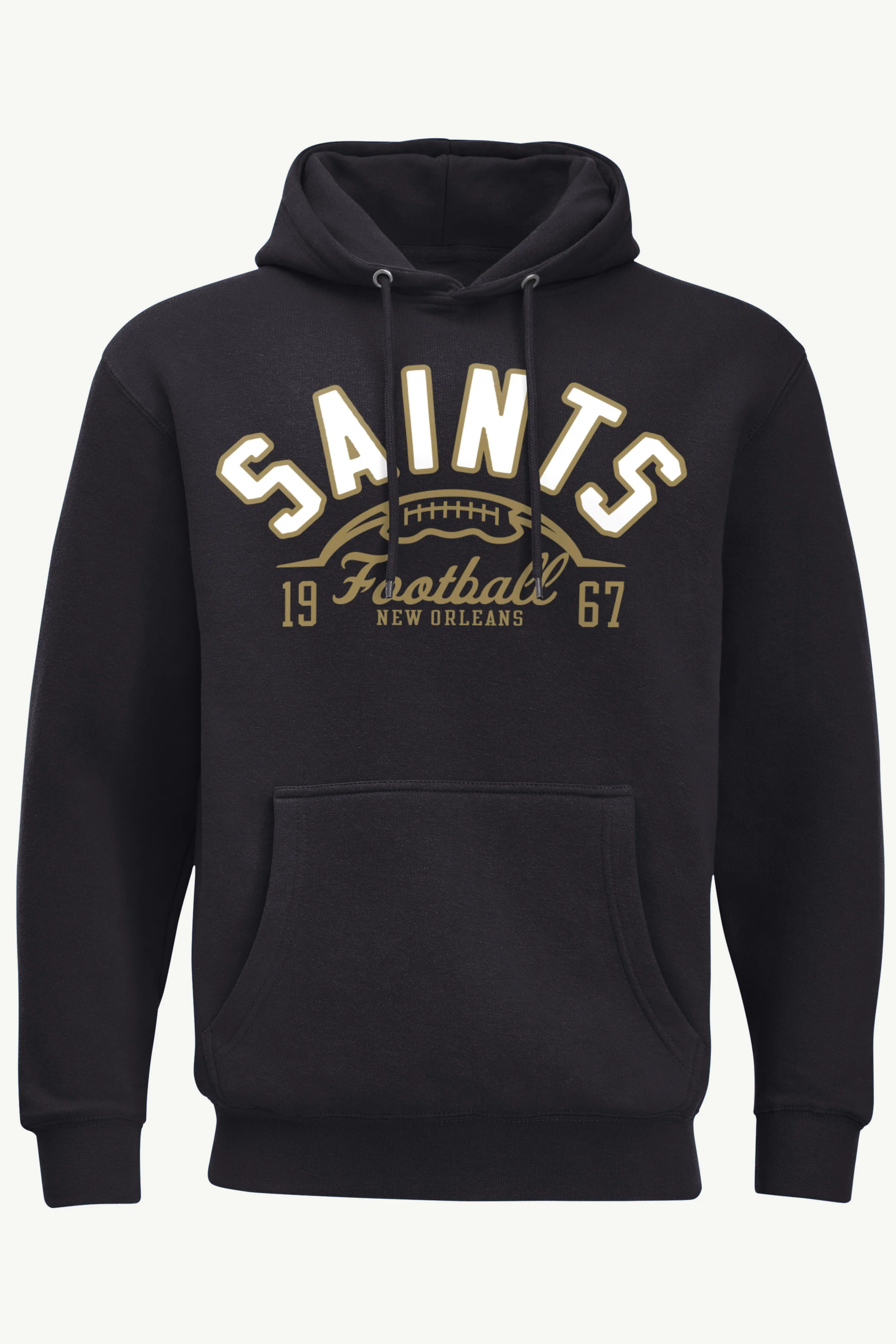 MENS NEW ORLEANS SAINTS HALF BALL HOODIE