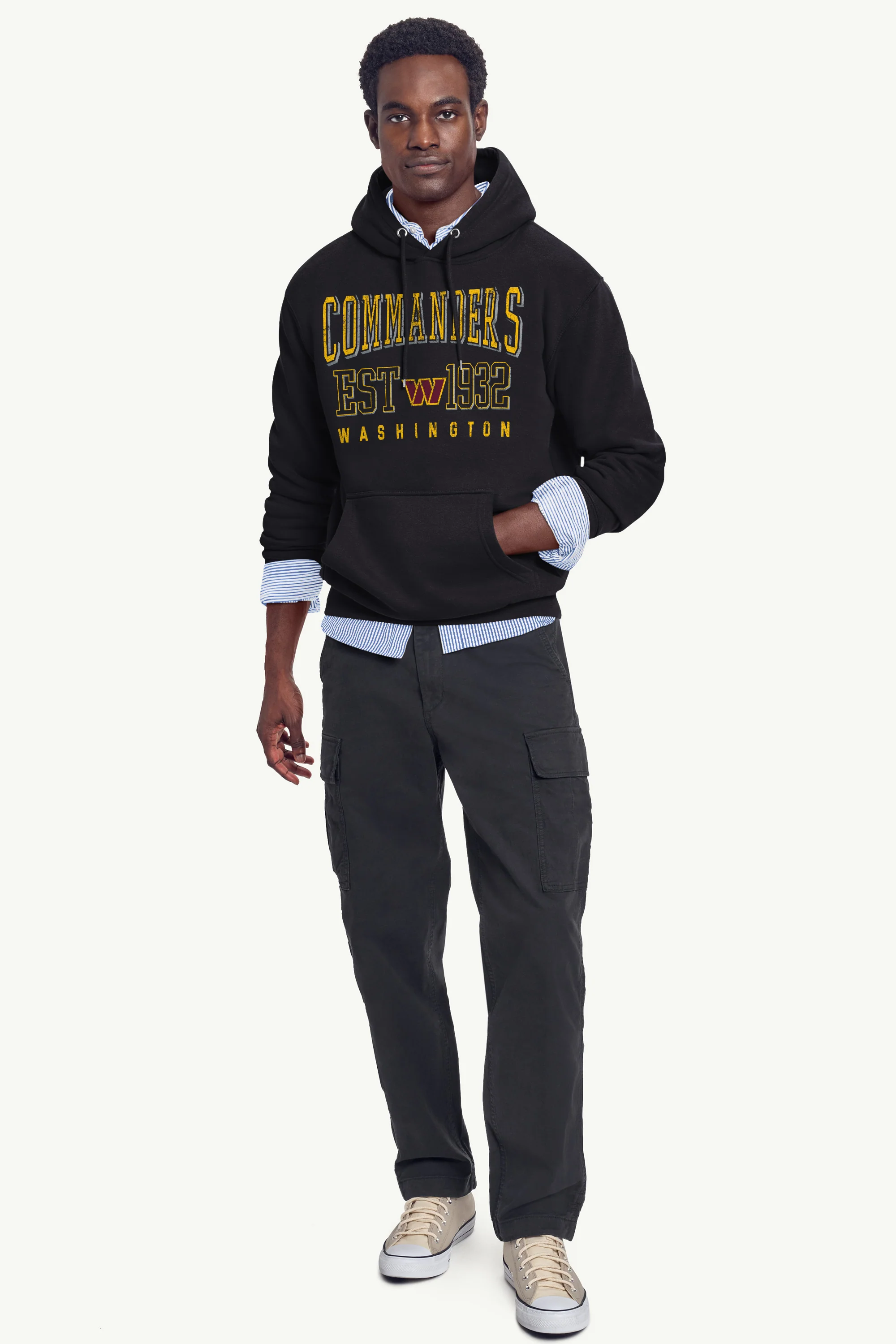 MENS WASHINGTON COMMANDERS RETRO HOODIE - Image 2