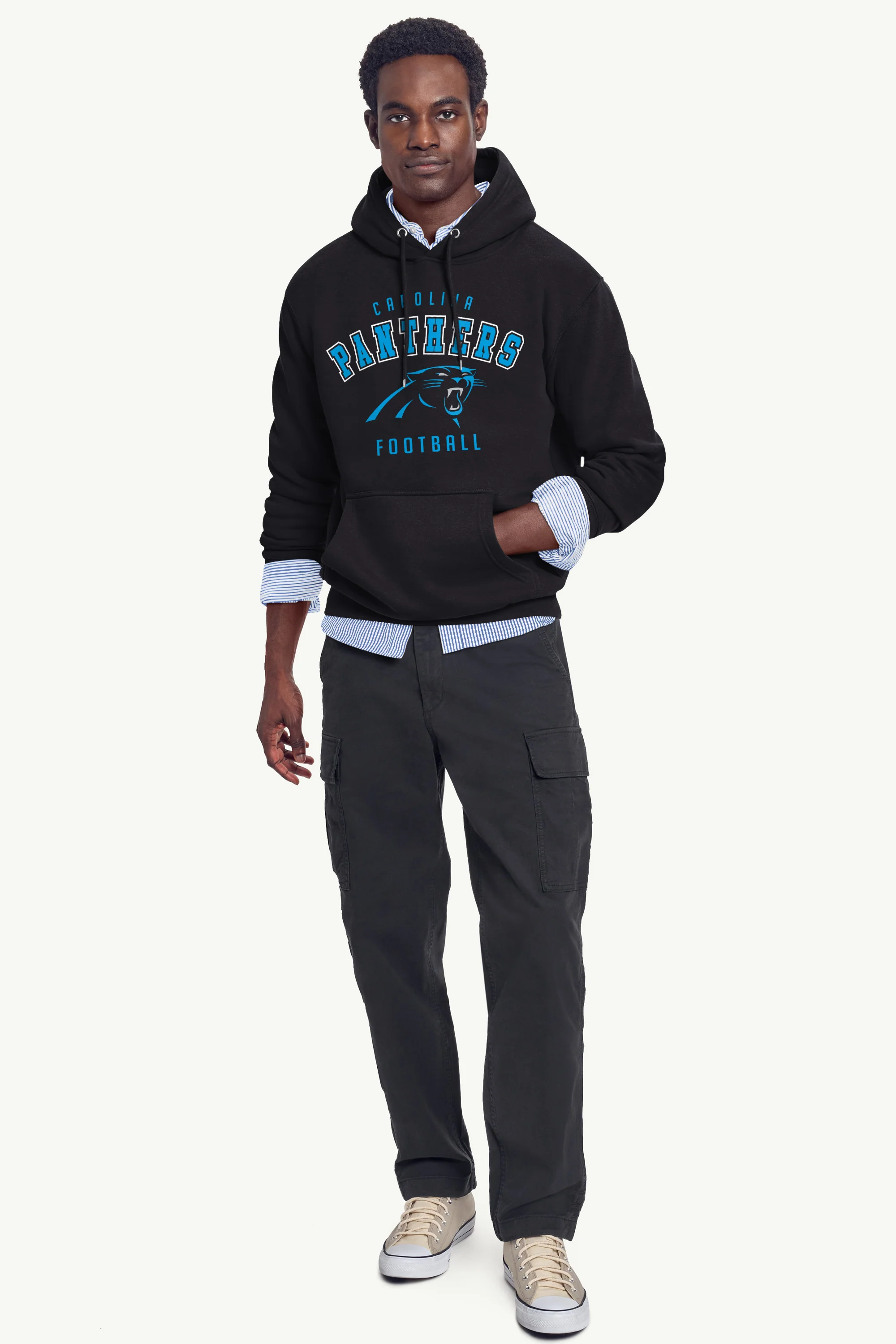 MENS CAROLINA PANTHERS HOODIE - Image 3