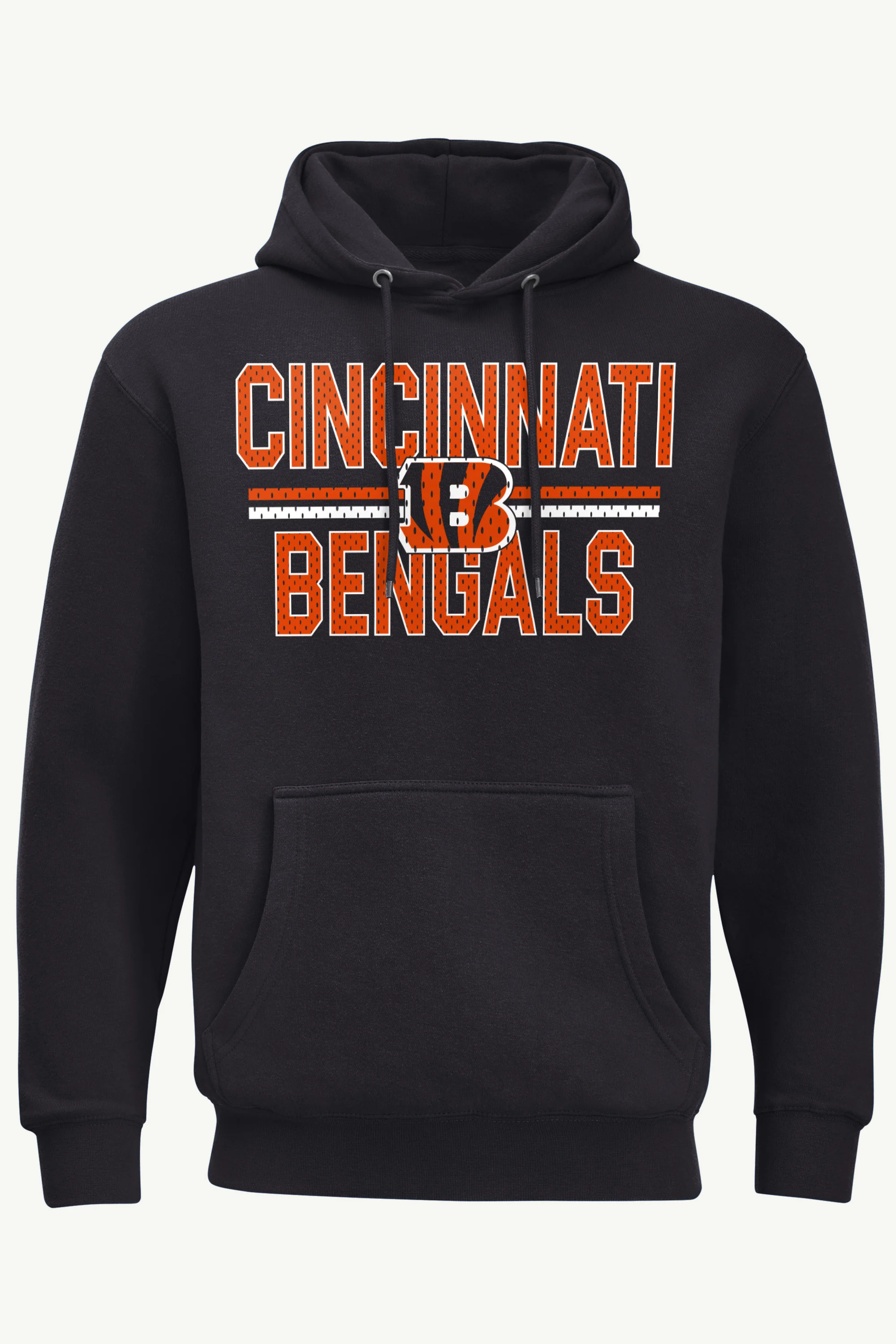 MENS CINCINNATI BENGALS MESH LOOK HOODIE