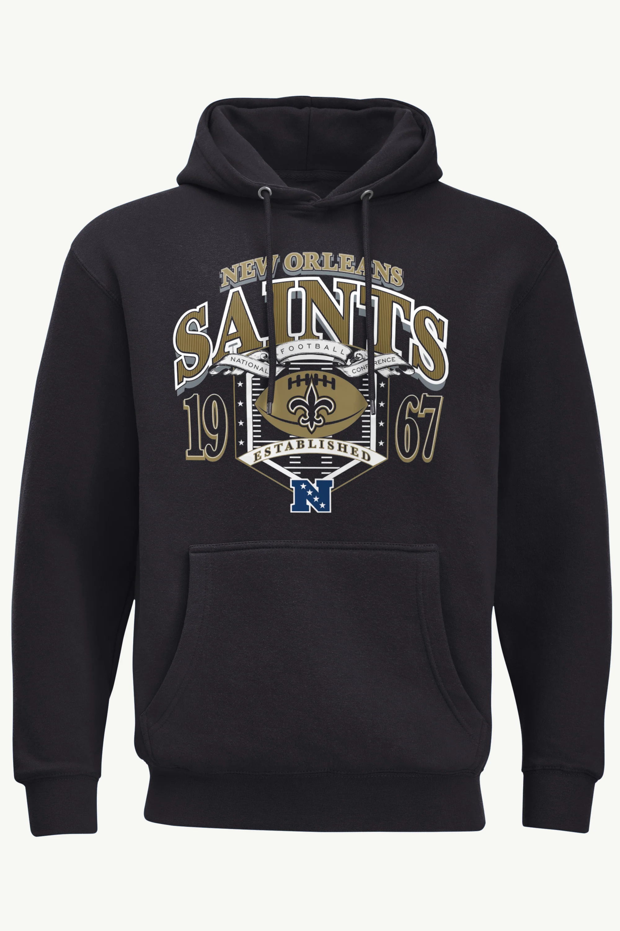 MENS NEW ORLEANS SAINTS 80s INSPIRED FIELD HOODIE