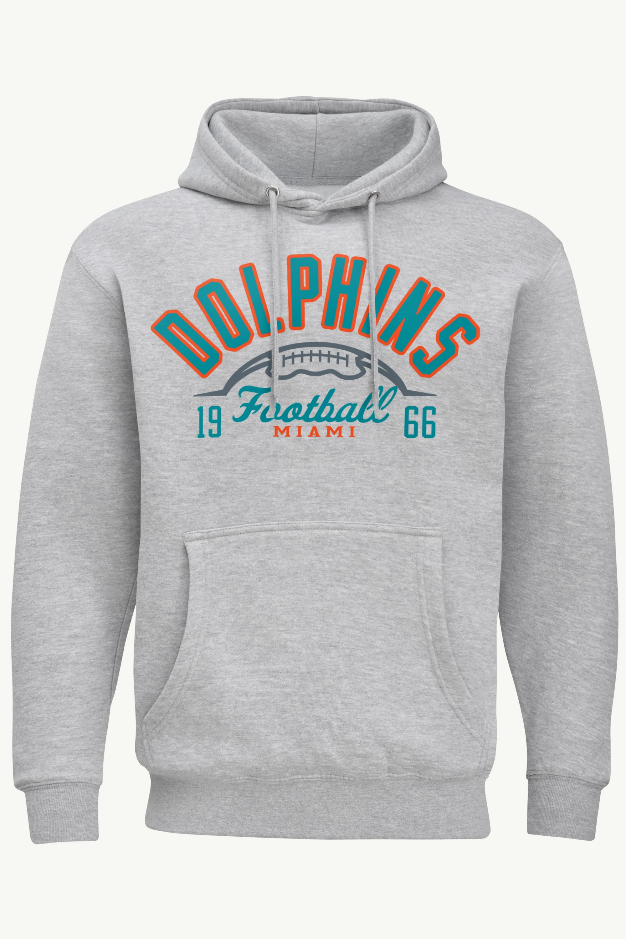 MENS MIAMI DOLPHINS HALF BALL HOODIE