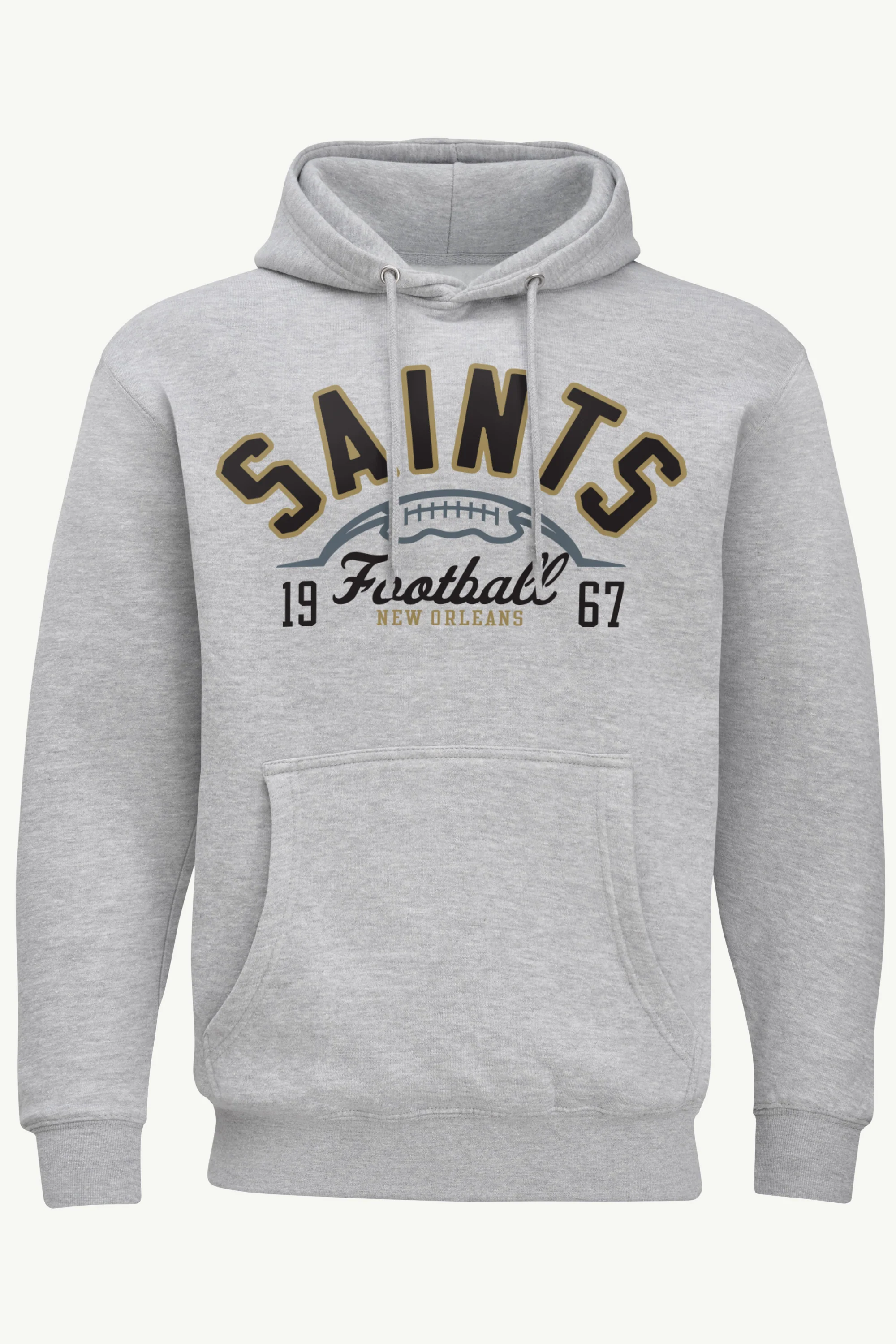 MENS NEW ORLEANS SAINTS HALF BALL HOODIE