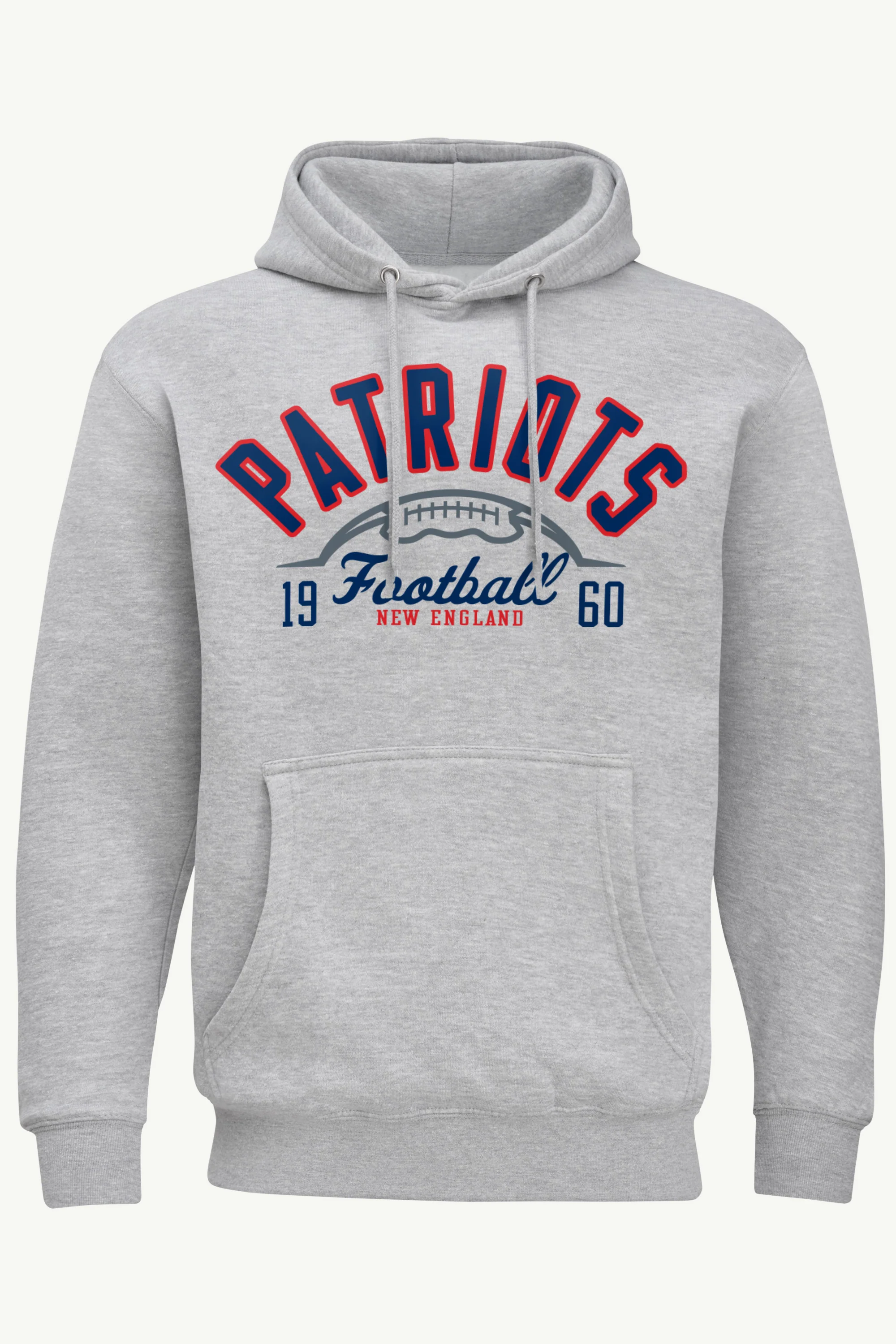 MENS NEW ENGLAND PATRIOTS HALF BALL HOODIE