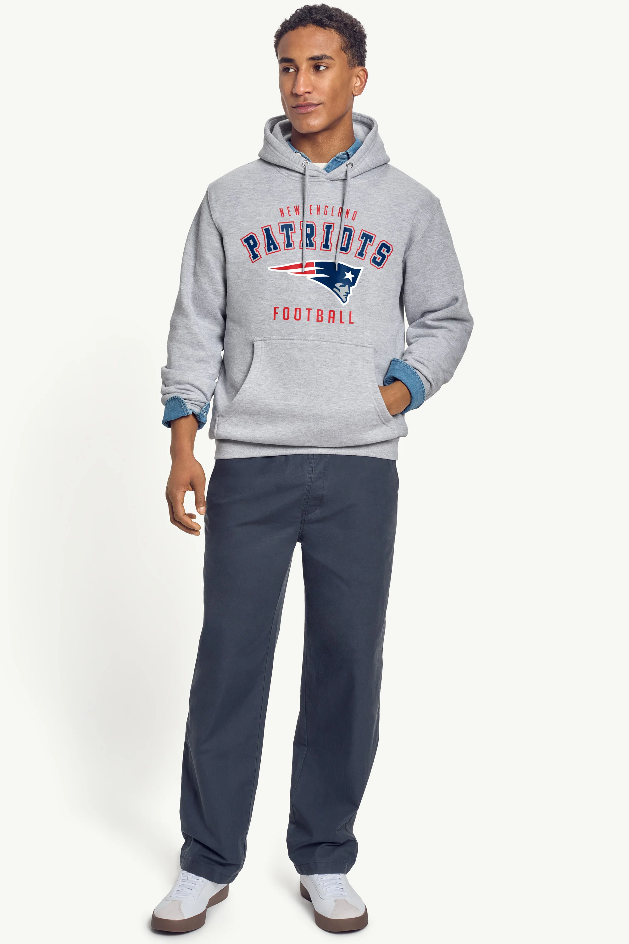 MENS NEW ENGLAND PATRIOTS HOODIE - Image 3