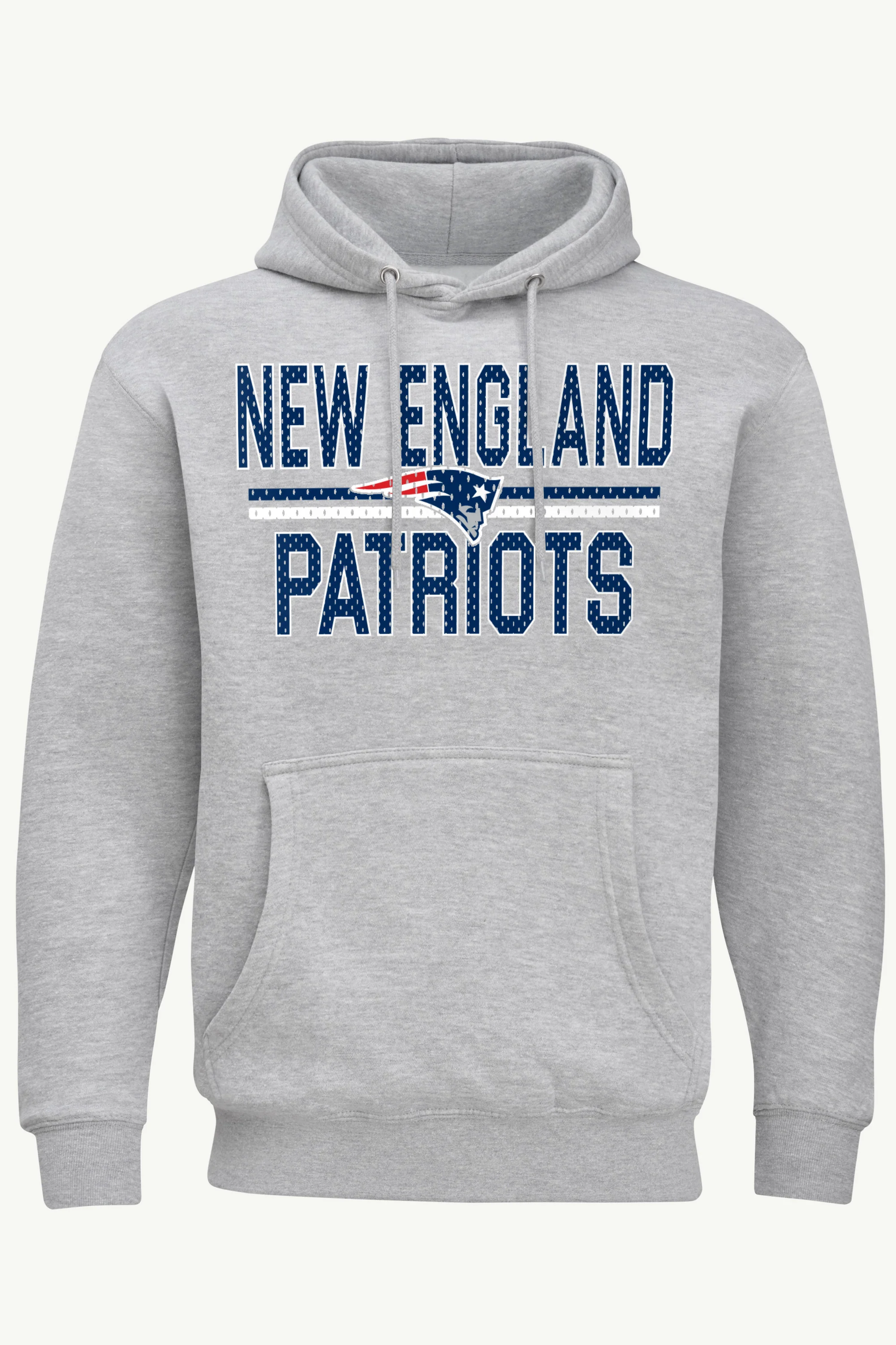 MENS NEW ENGLAND PATRIOTS MESH LOOK HOODIE