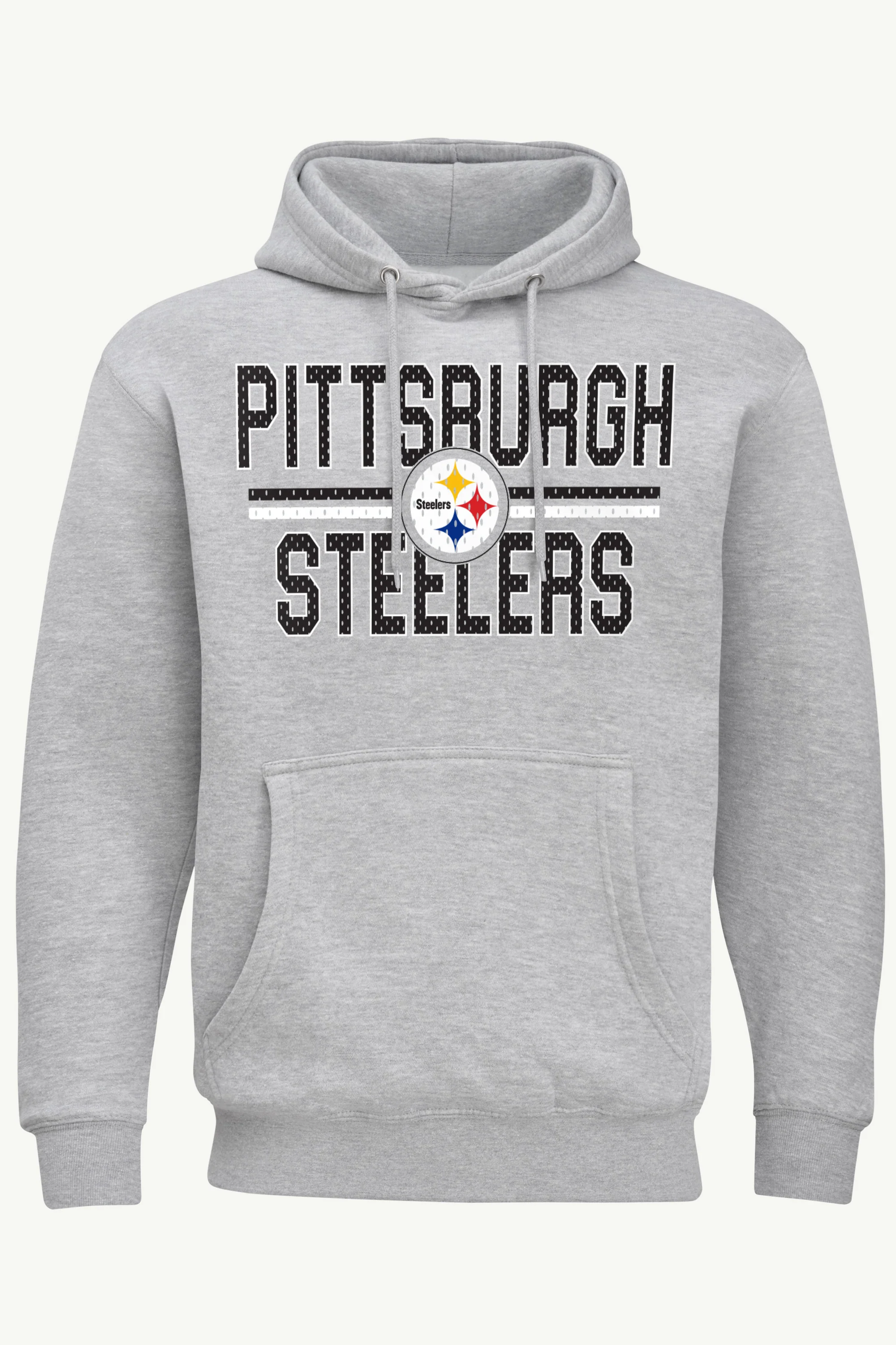 MENS PITTSBURGH STEELERS MESH LOOK HOODIE