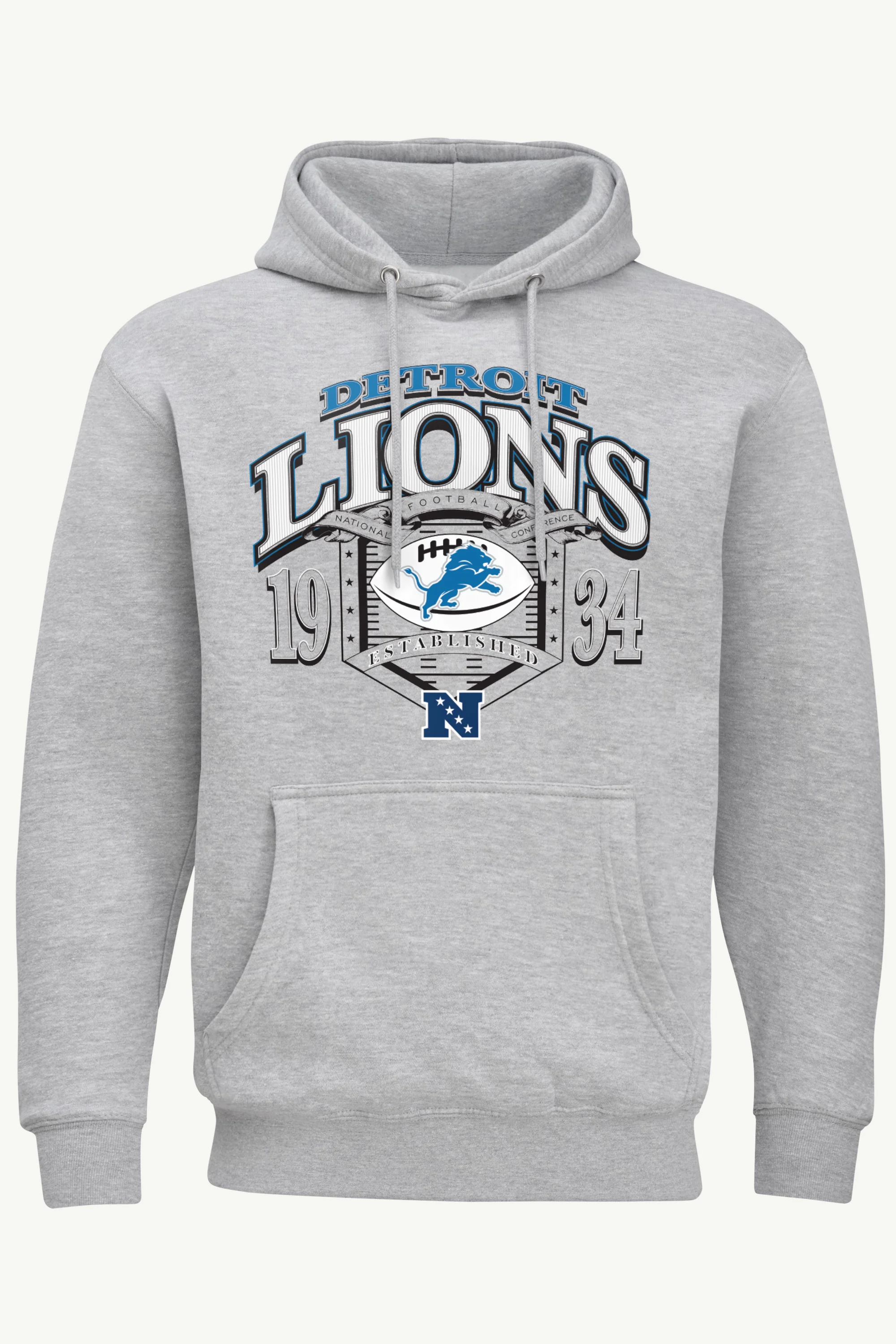 MENS DETROIT LIONS 80s INSPIRED FIELD HOODIE