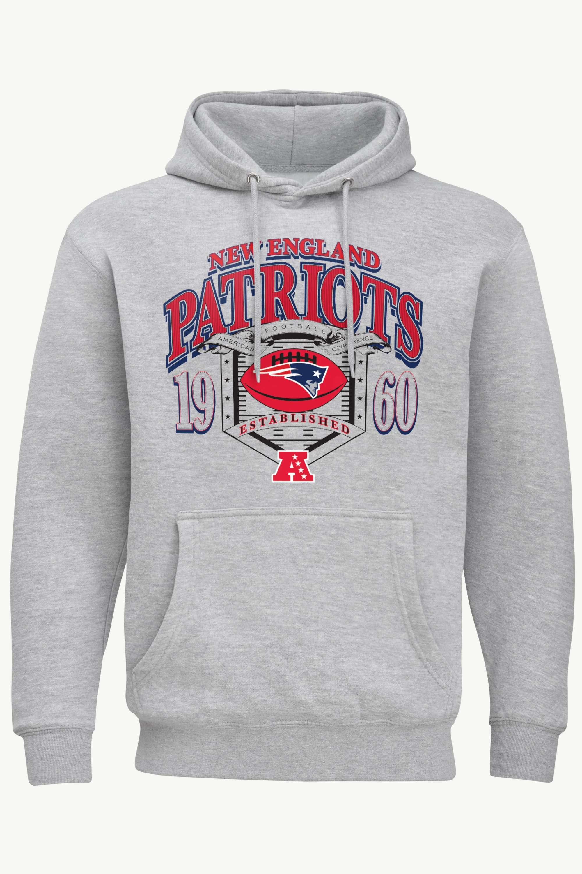 MENS NEW ENGLAND PATRIOTS 80s INSPIRED FIELD HOODIE