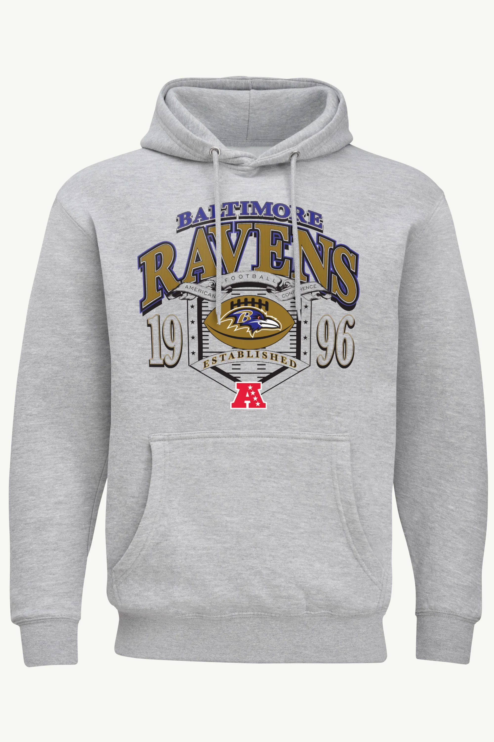 MENS BALTIMORE RAVENS 80s INSPIRED FIELD HOODIE