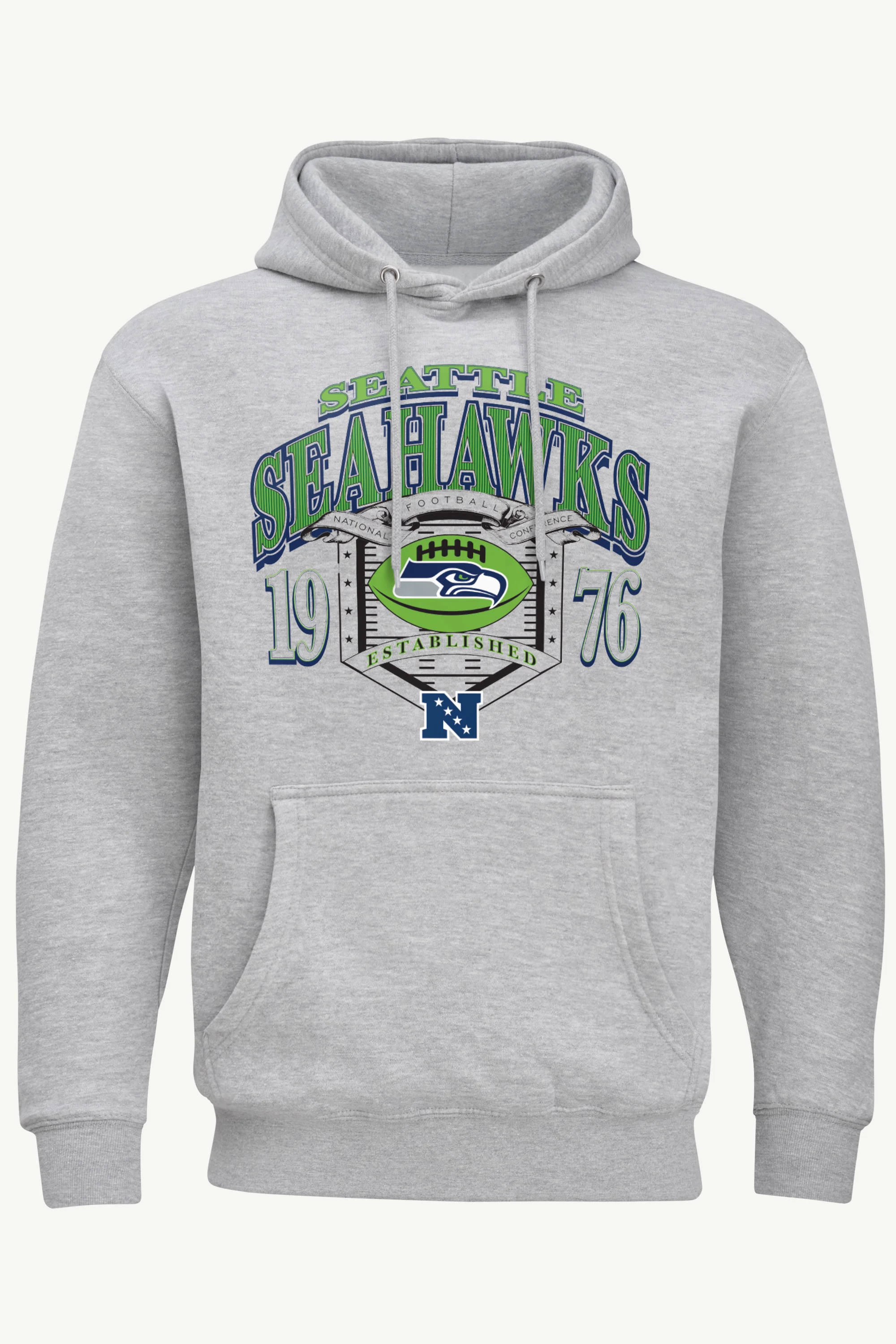 MENS SEATTLE SEAHAWKS 80s INSPIRED FIELD HOODIE