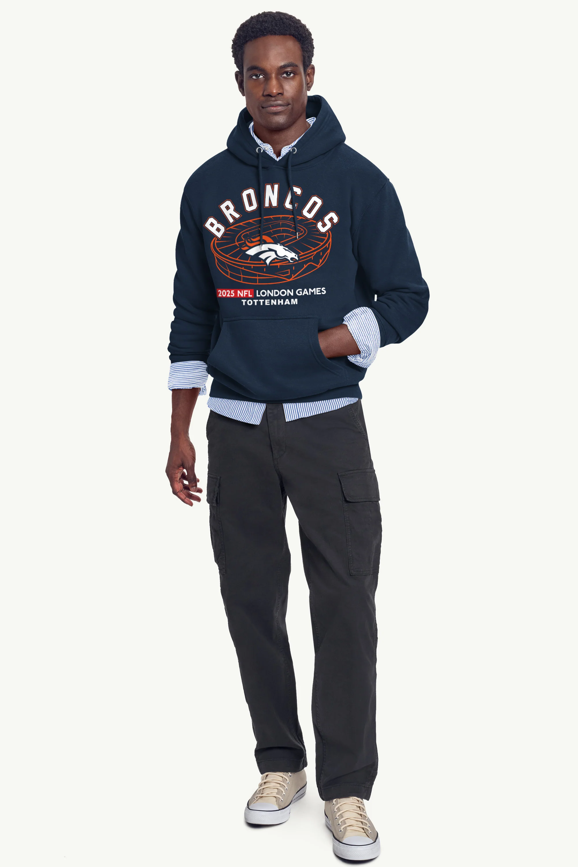 MENS DENVER BRONCOS LONDON STADIUM HOODIE - Image 3