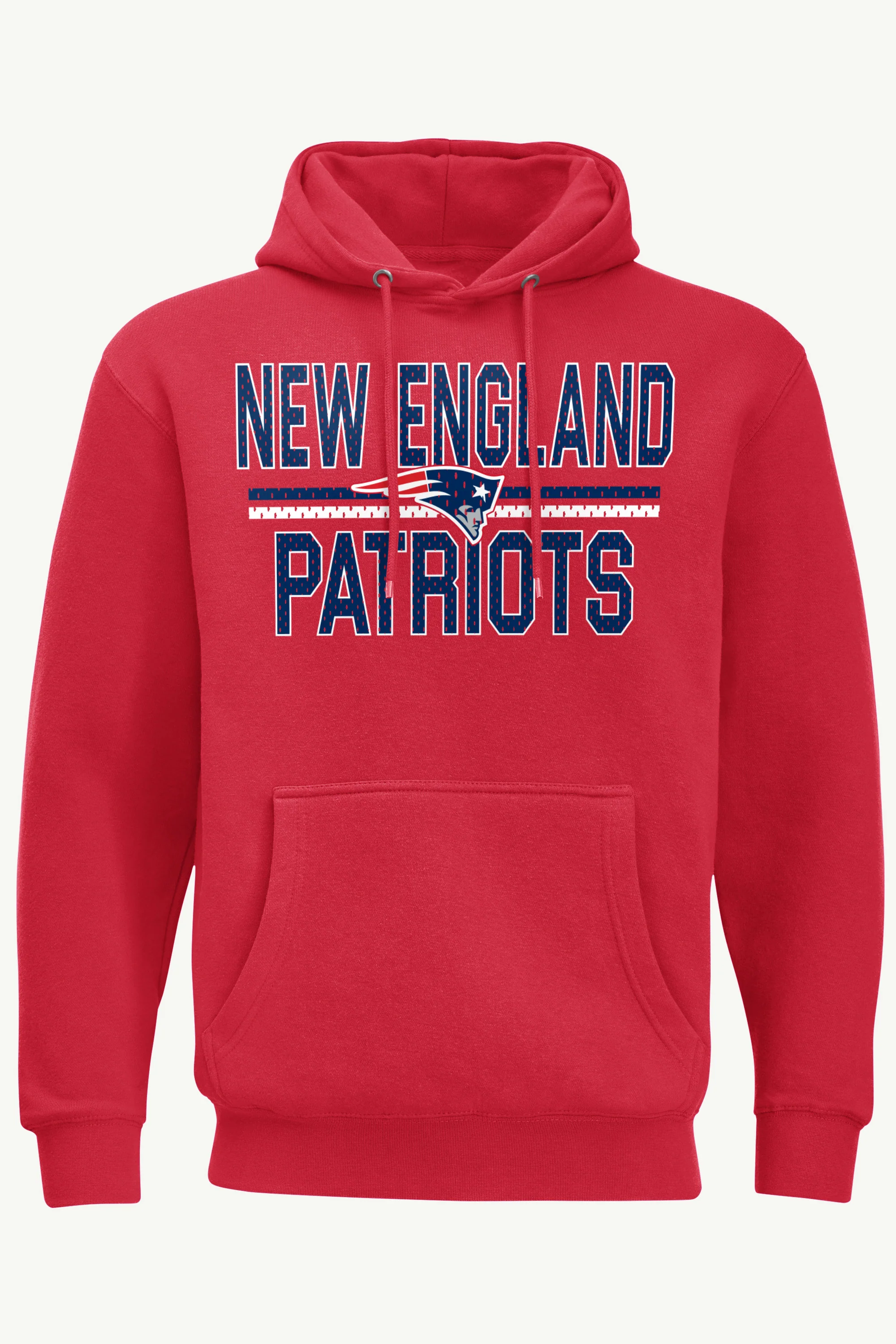 MENS NEW ENGLAND PATRIOTS MESH LOOK HOODIE