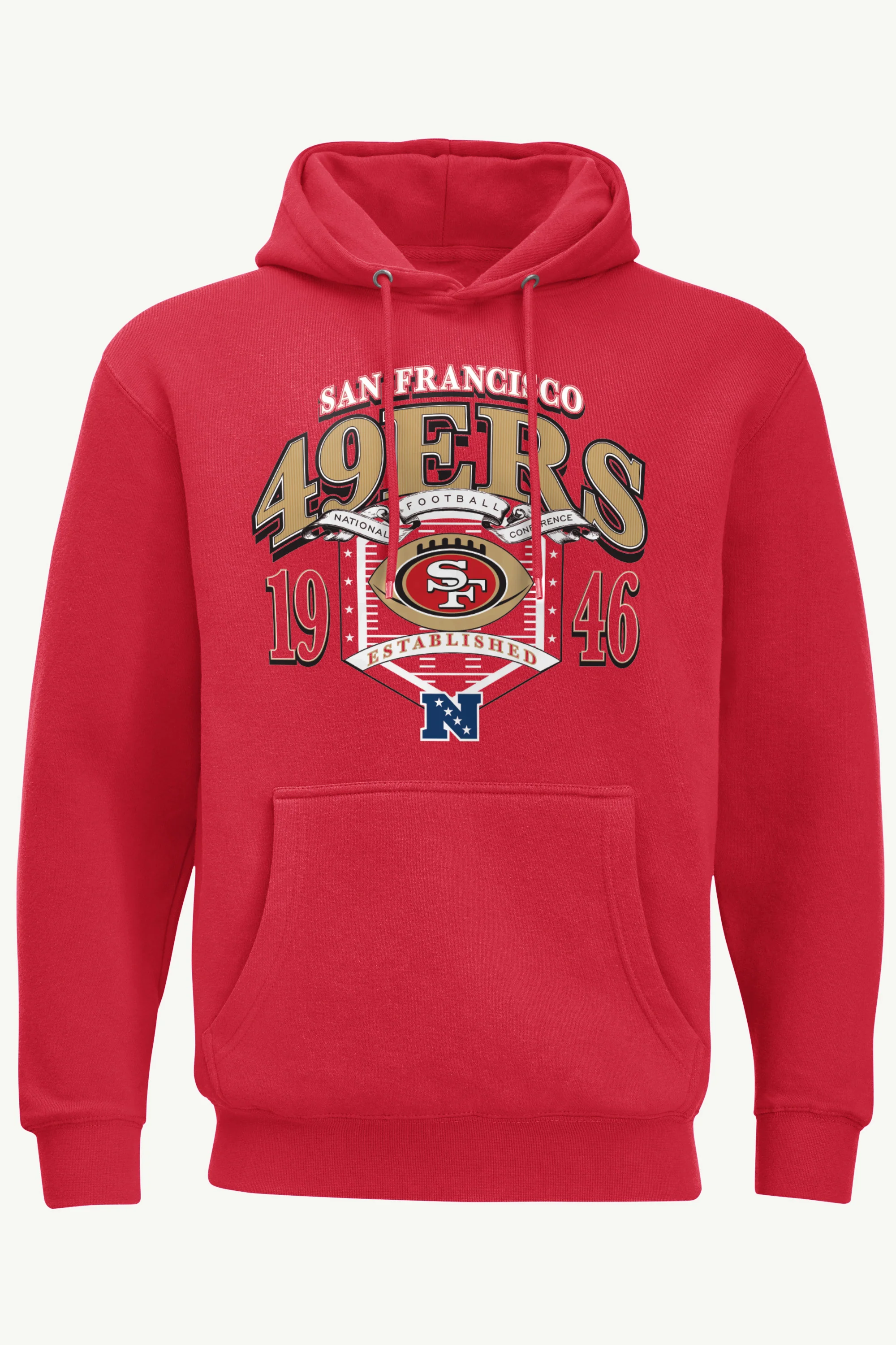 MENS SAN FRANCISCO 49ERs 80s INSPIRED FIELD HOODIE