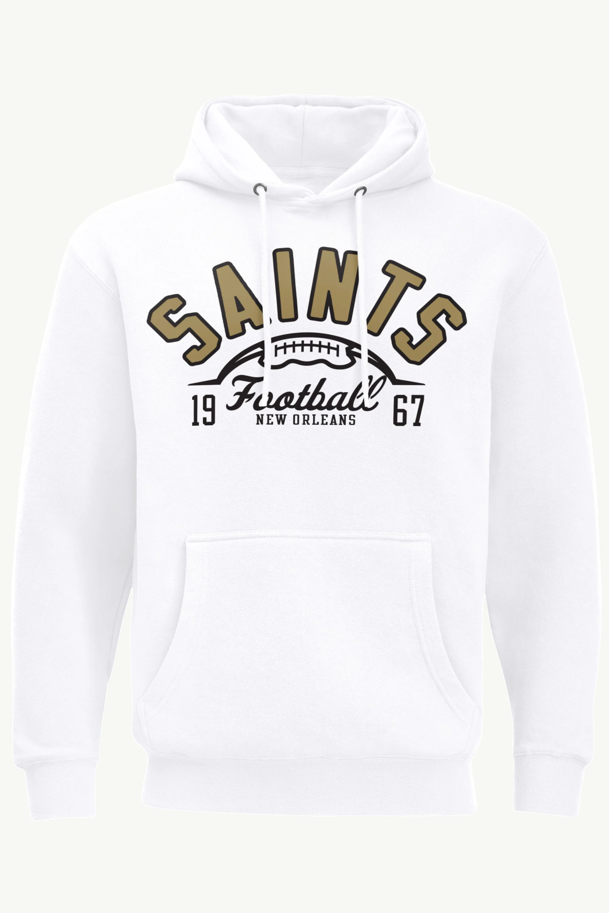 MENS NEW ORLEANS SAINTS HALF BALL HOODIE