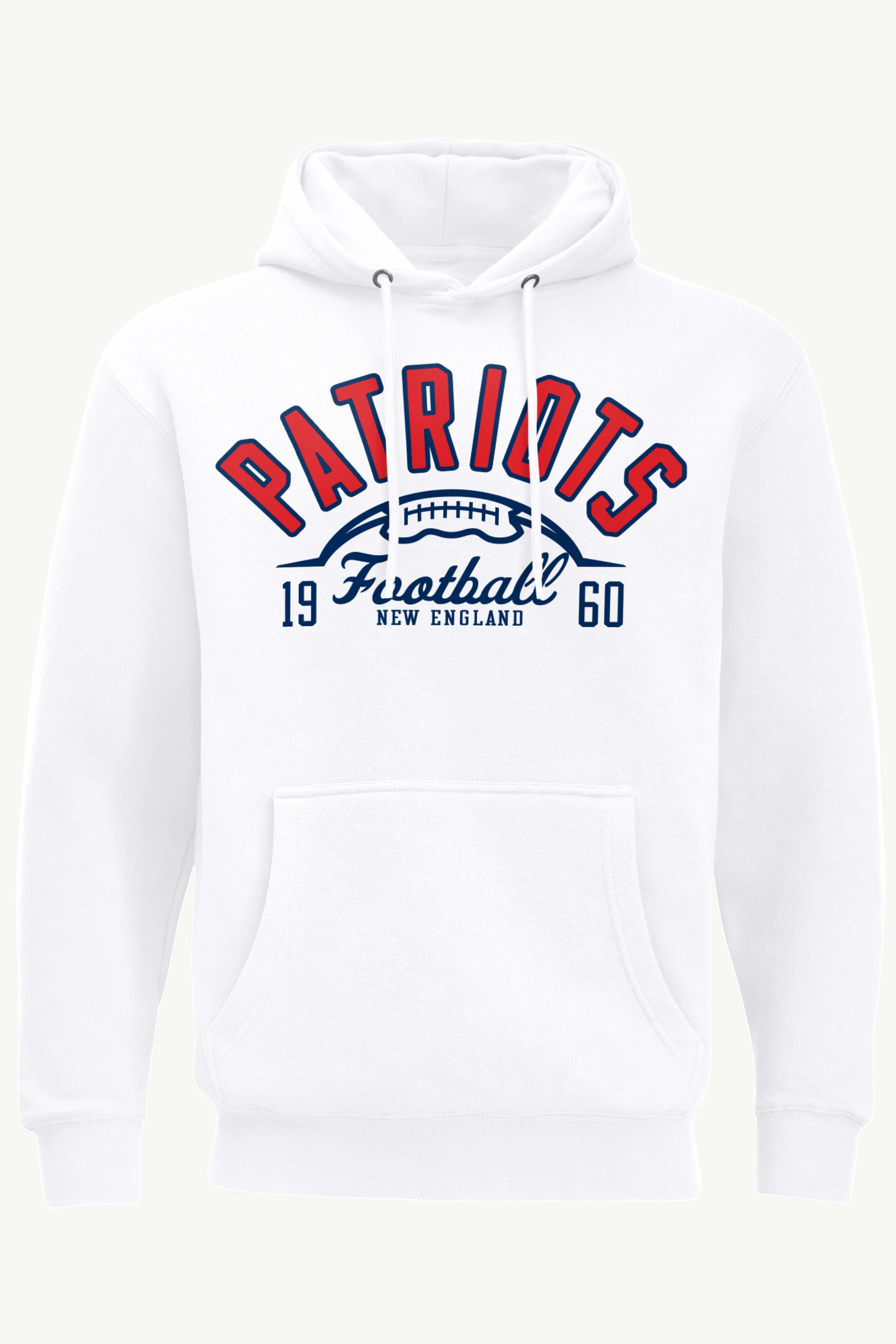 MENS NEW ENGLAND PATRIOTS HALF BALL HOODIE