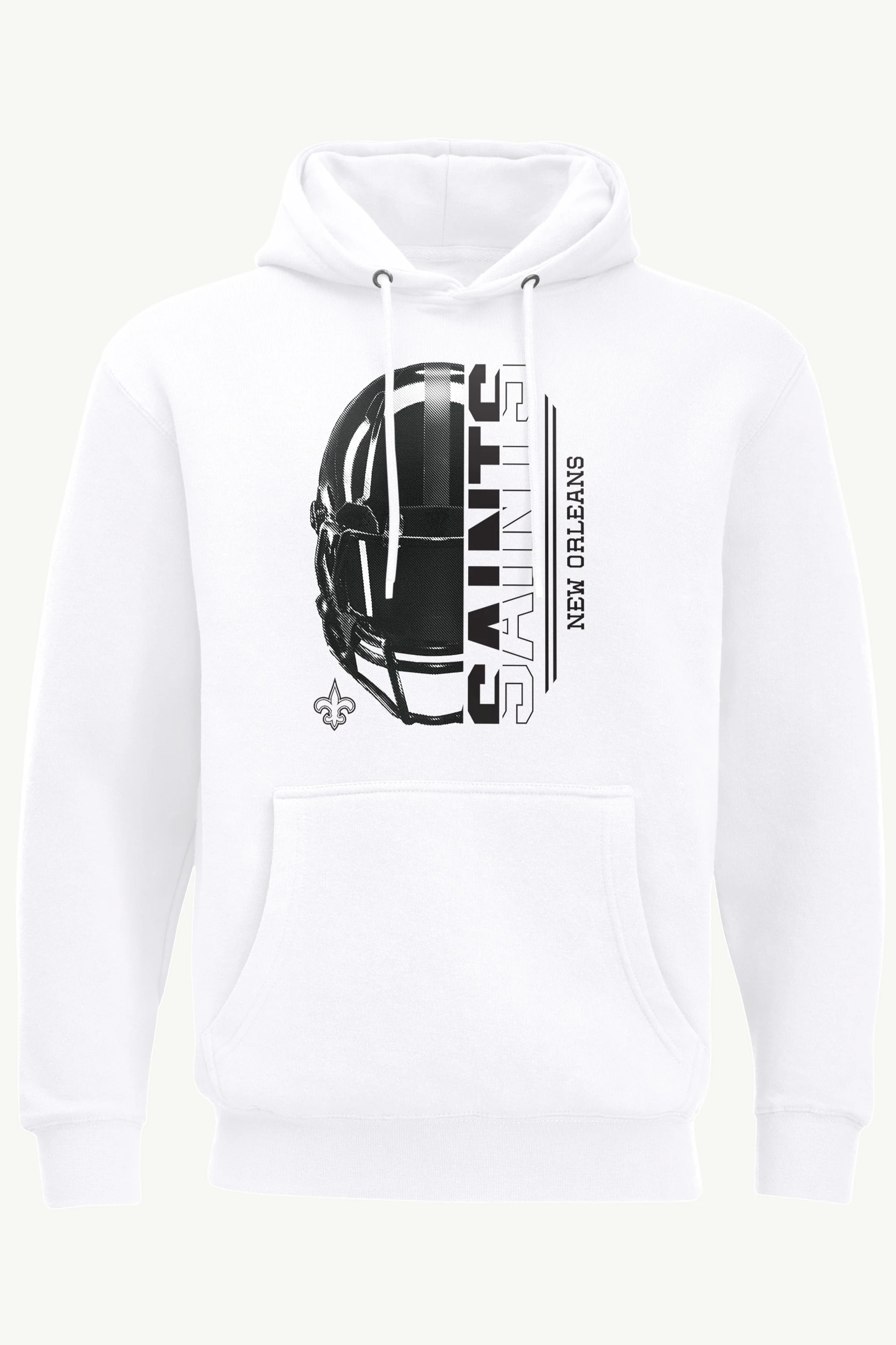 MENS NEW ORLEANS SAINTS HALF HELMET HOODIE