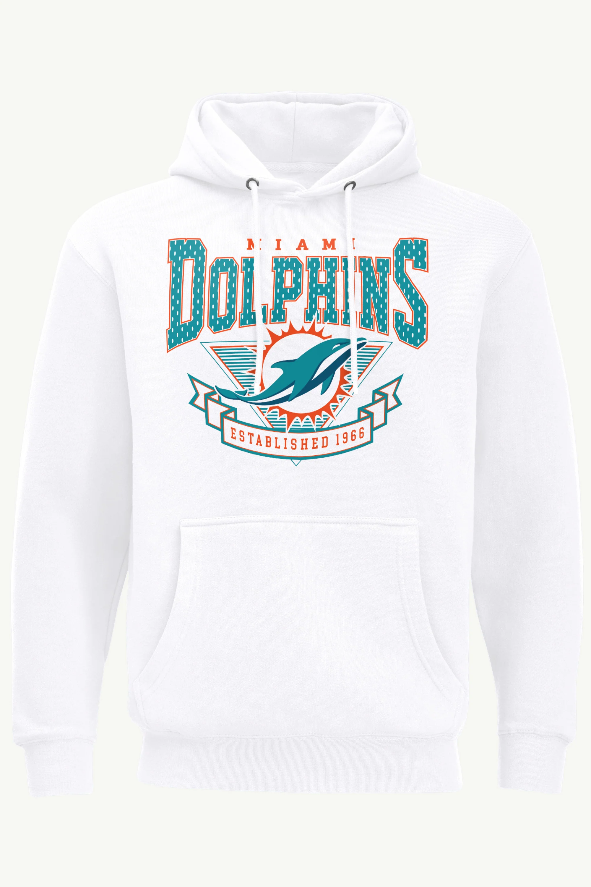 MENS MIAMI DOLPHINS 80's INSPIRED HOODIE