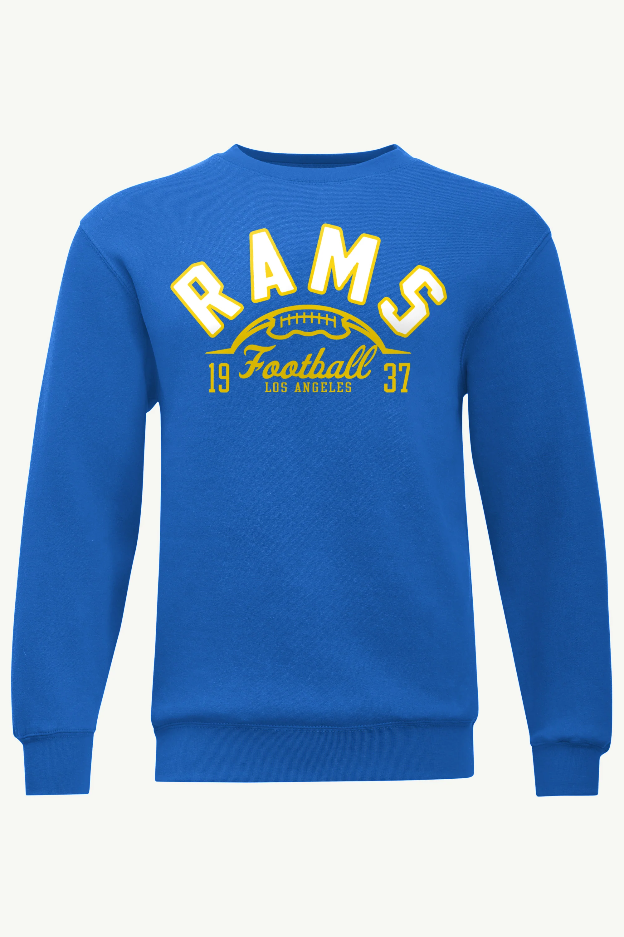 MENS LOS ANGELES RAMS HALF BALL SWEATSHIRT