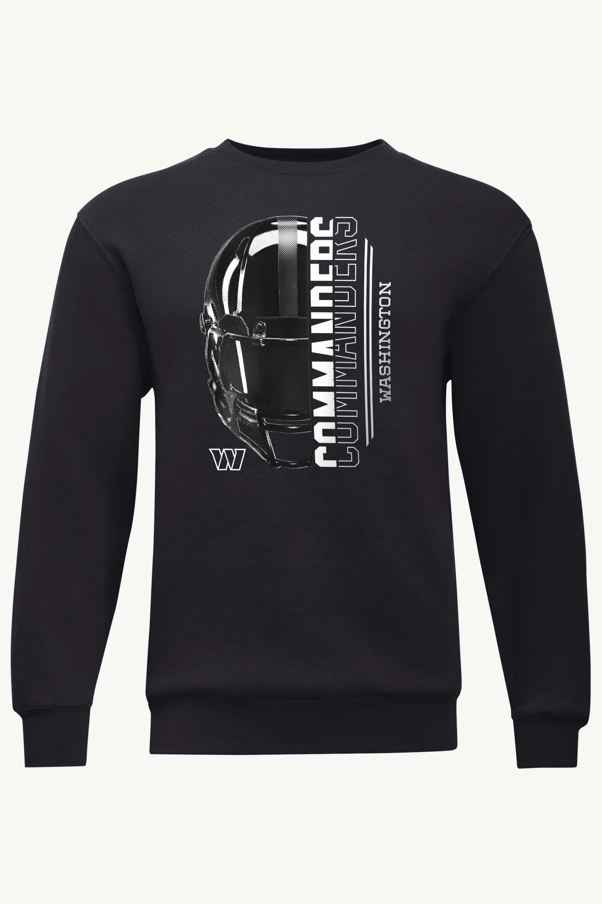 MENS WASHINGTON COMMANDERS HALF HELMET SWEATSHIRT