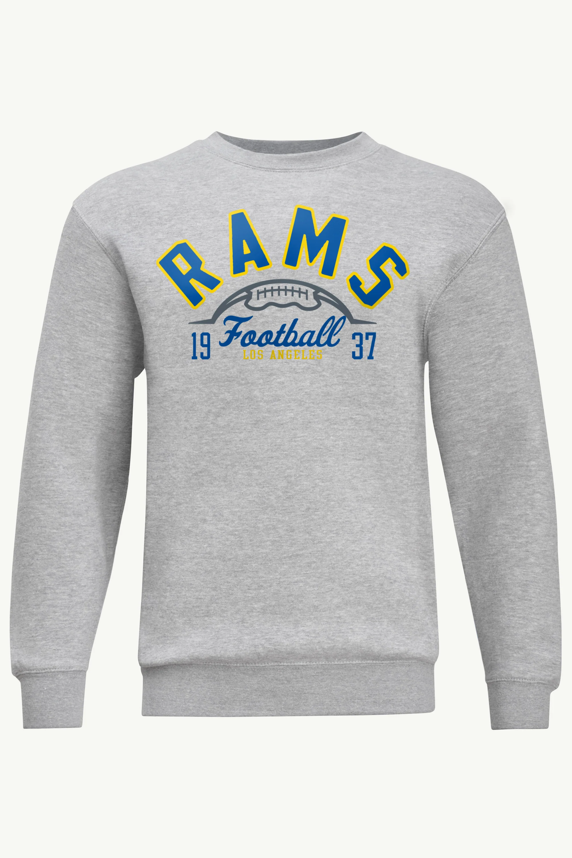 MENS LOS ANGELES RAMS HALF BALL SWEATSHIRT