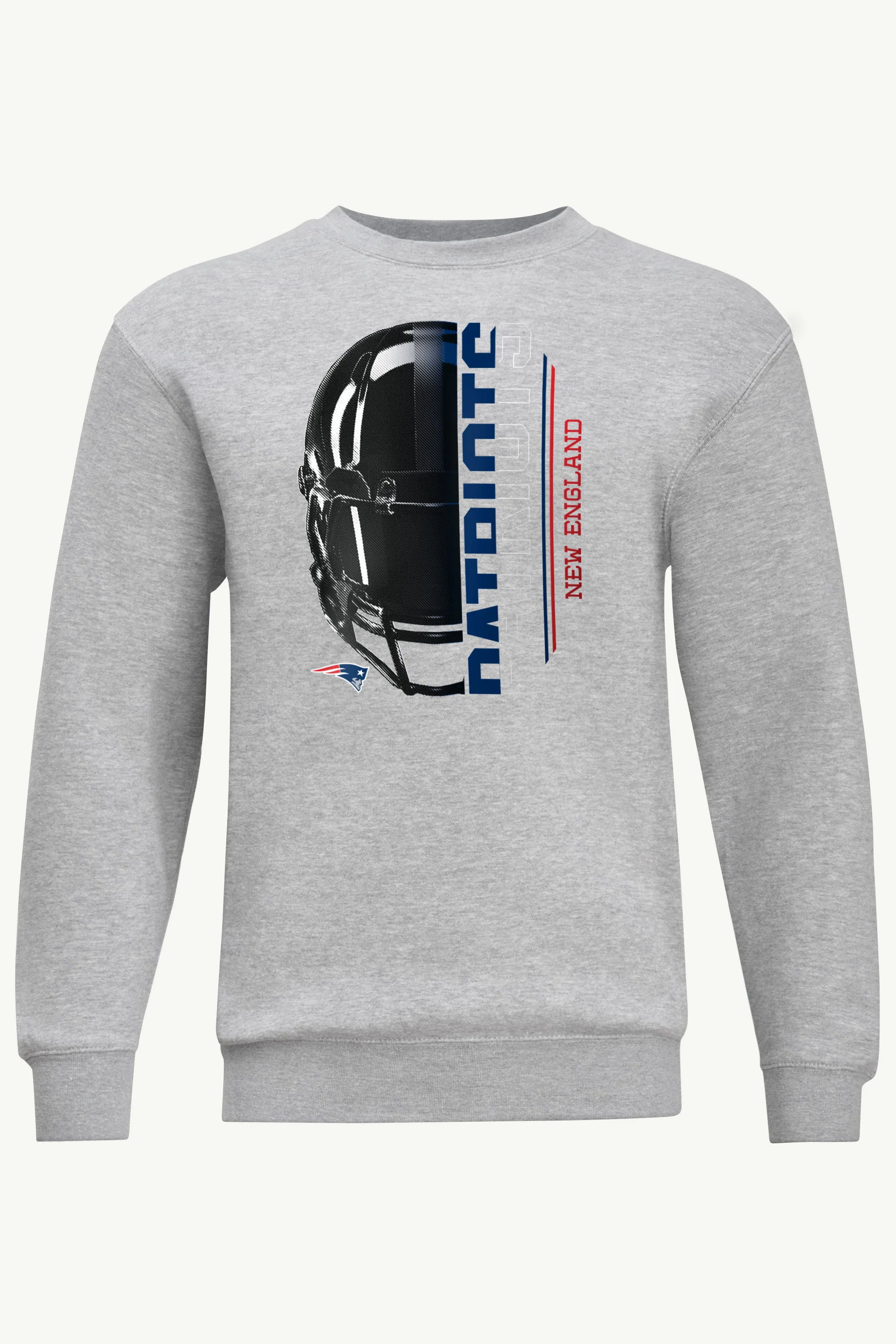 MENS NEW ENGLAND PATRIOTS HALF HELMET SWEATSHIRT