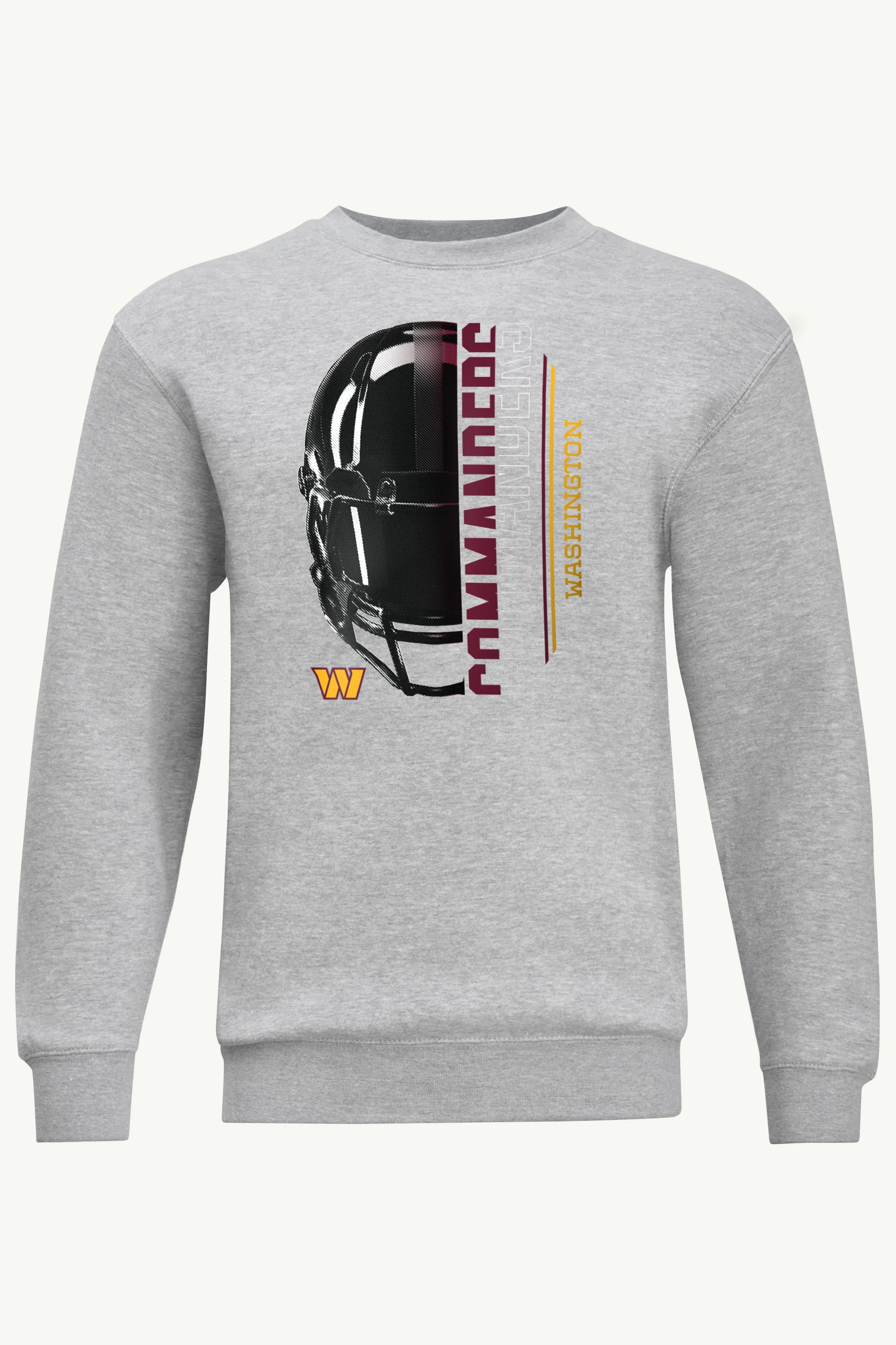 MENS WASHINGTON COMMANDERS HALF HELMET SWEATSHIRT
