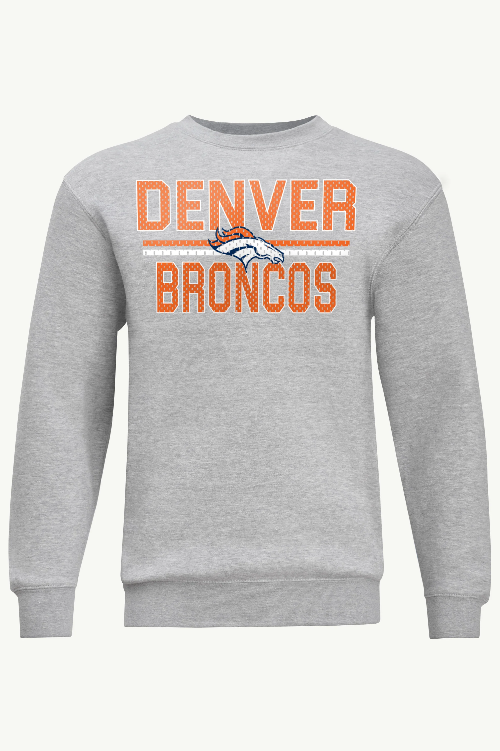 MENS DENVER BRONCOS MESH LOOK SWEATSHIRT - Image 5