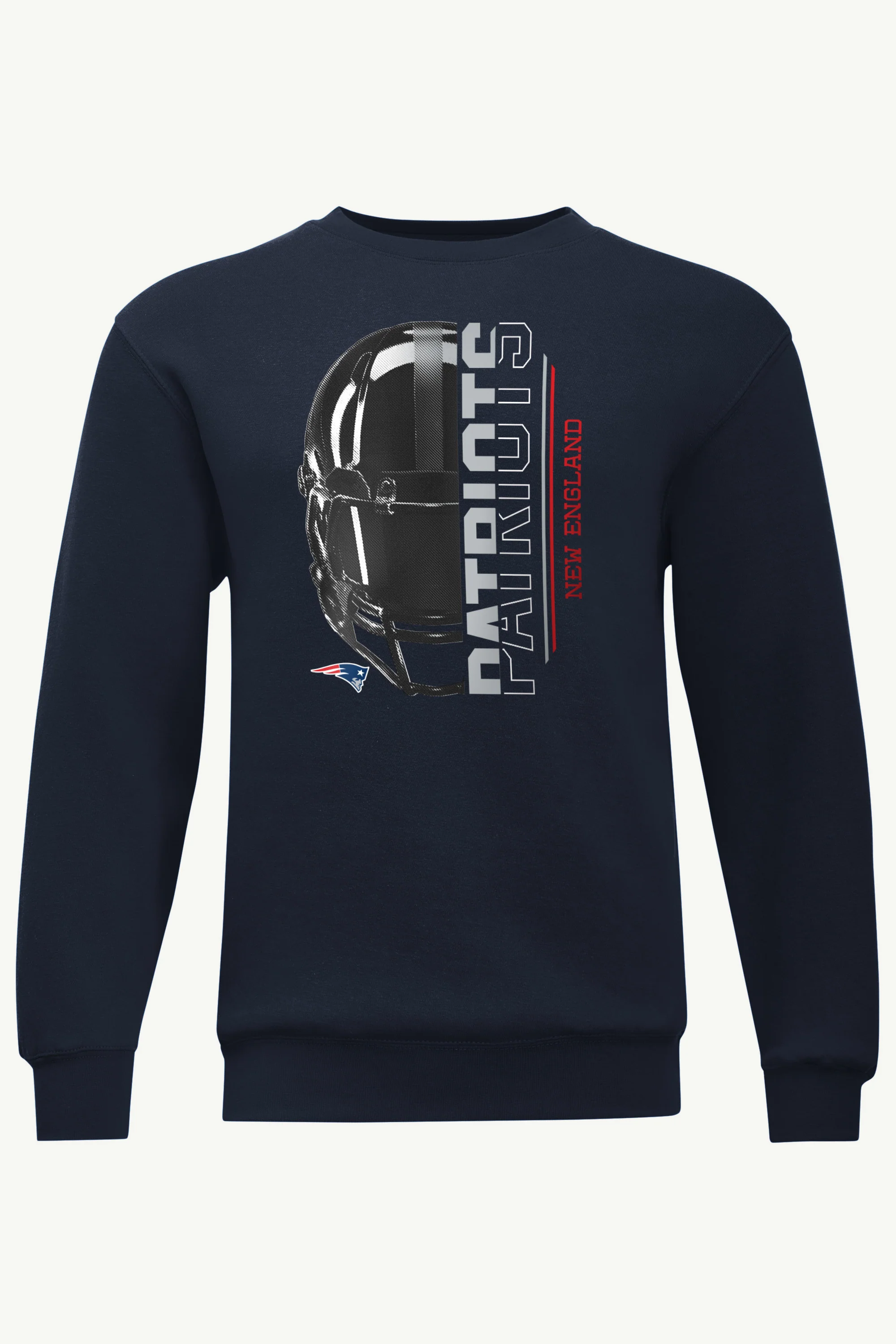 MENS NEW ENGLAND PATRIOTS HALF HELMET SWEATSHIRT