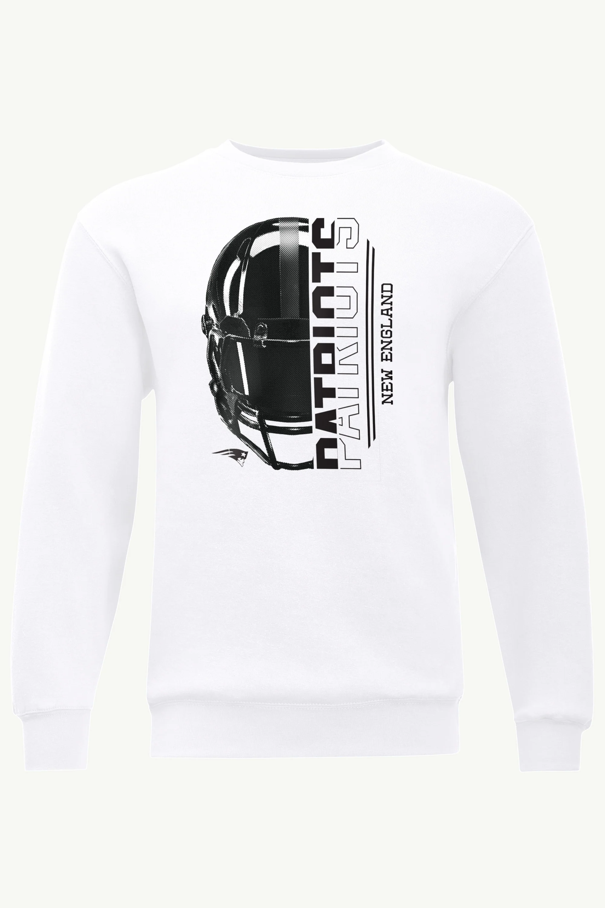 MENS NEW ENGLAND PATRIOTS HALF HELMET SWEATSHIRT