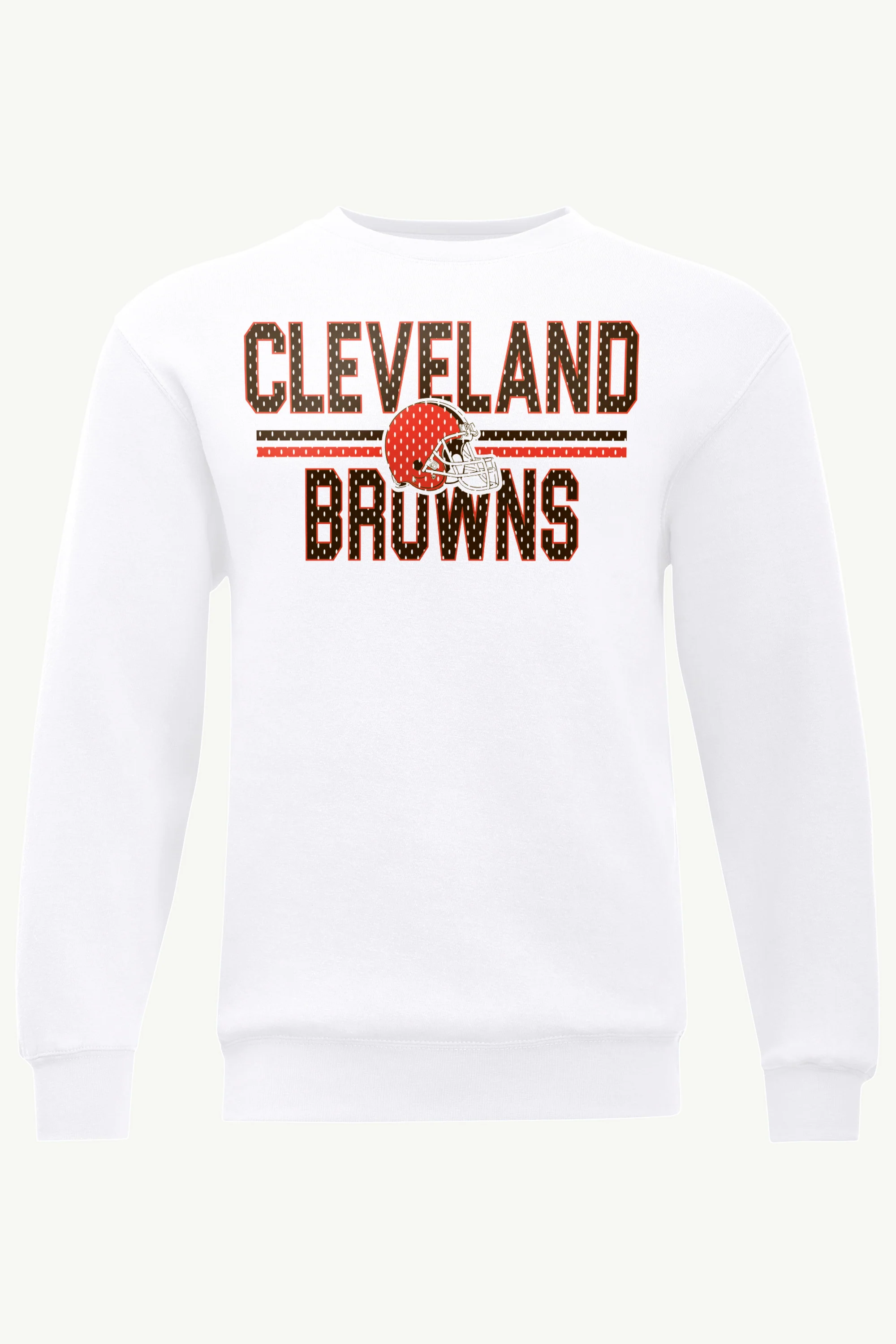 MENS CLEVELAND BROWNS MESH LOOK SWEATSHIRT