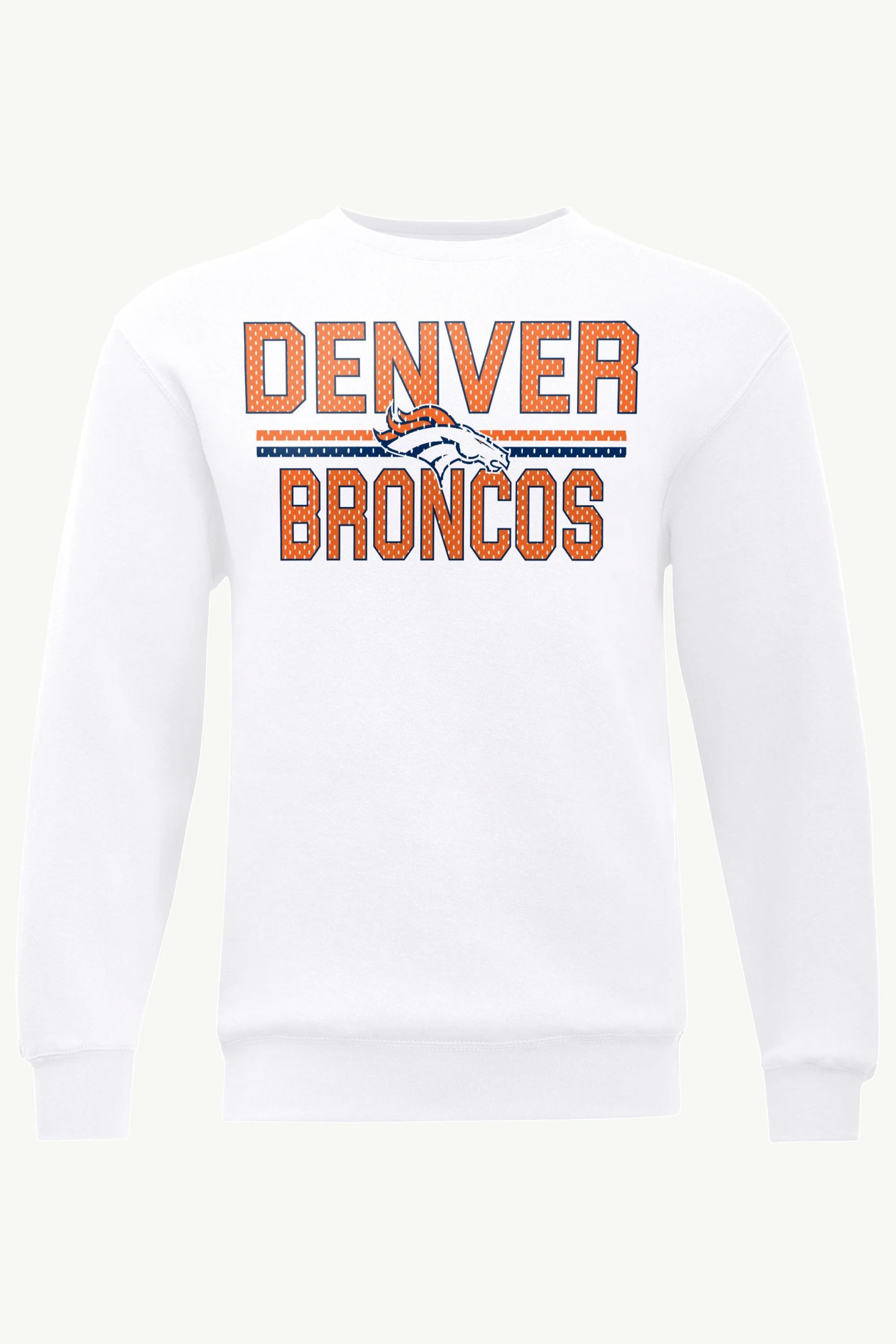 MENS DENVER BRONCOS MESH LOOK SWEATSHIRT