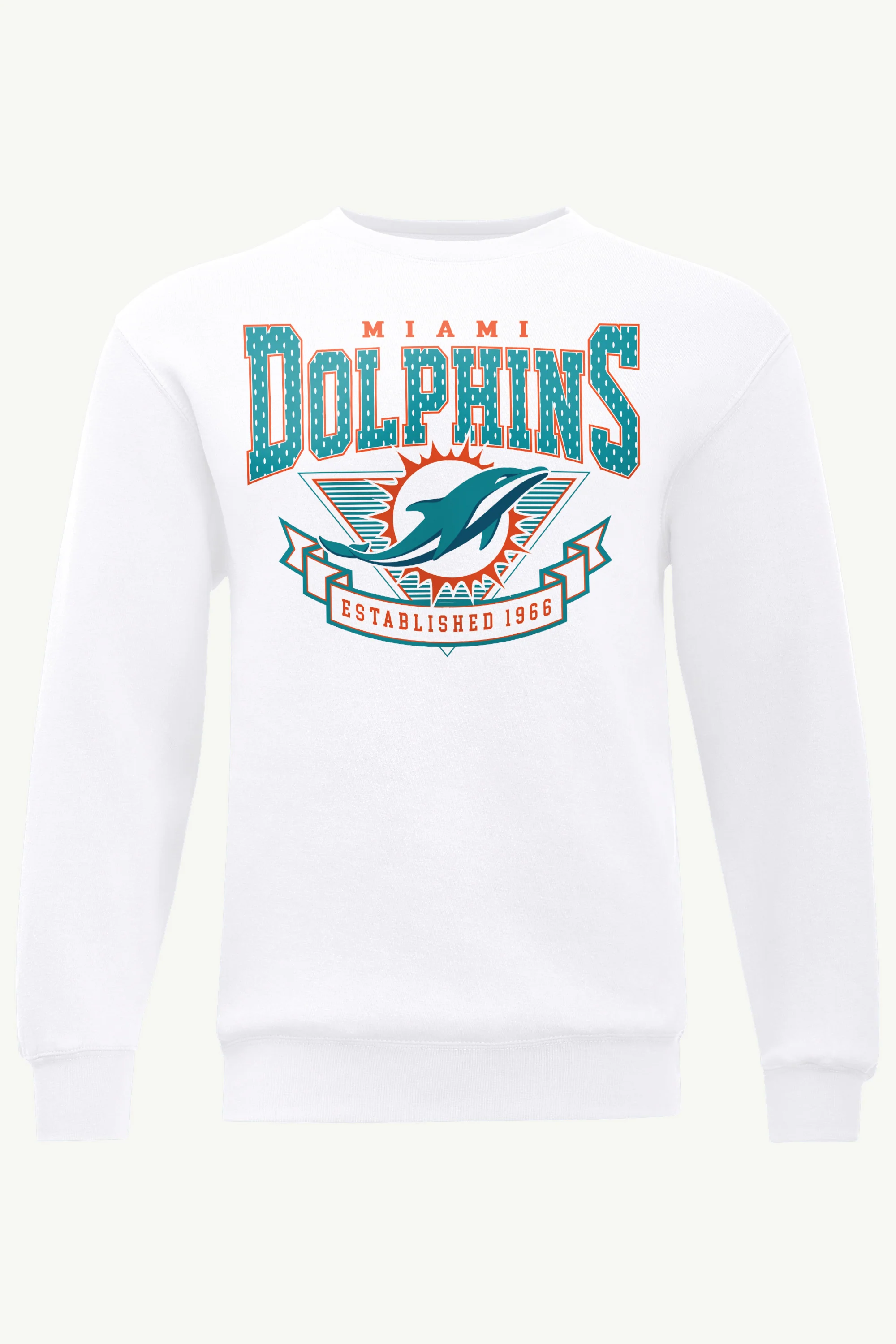 MENS MIAMI DOLPHINS 80's INSPIRED SWEATSHIRT