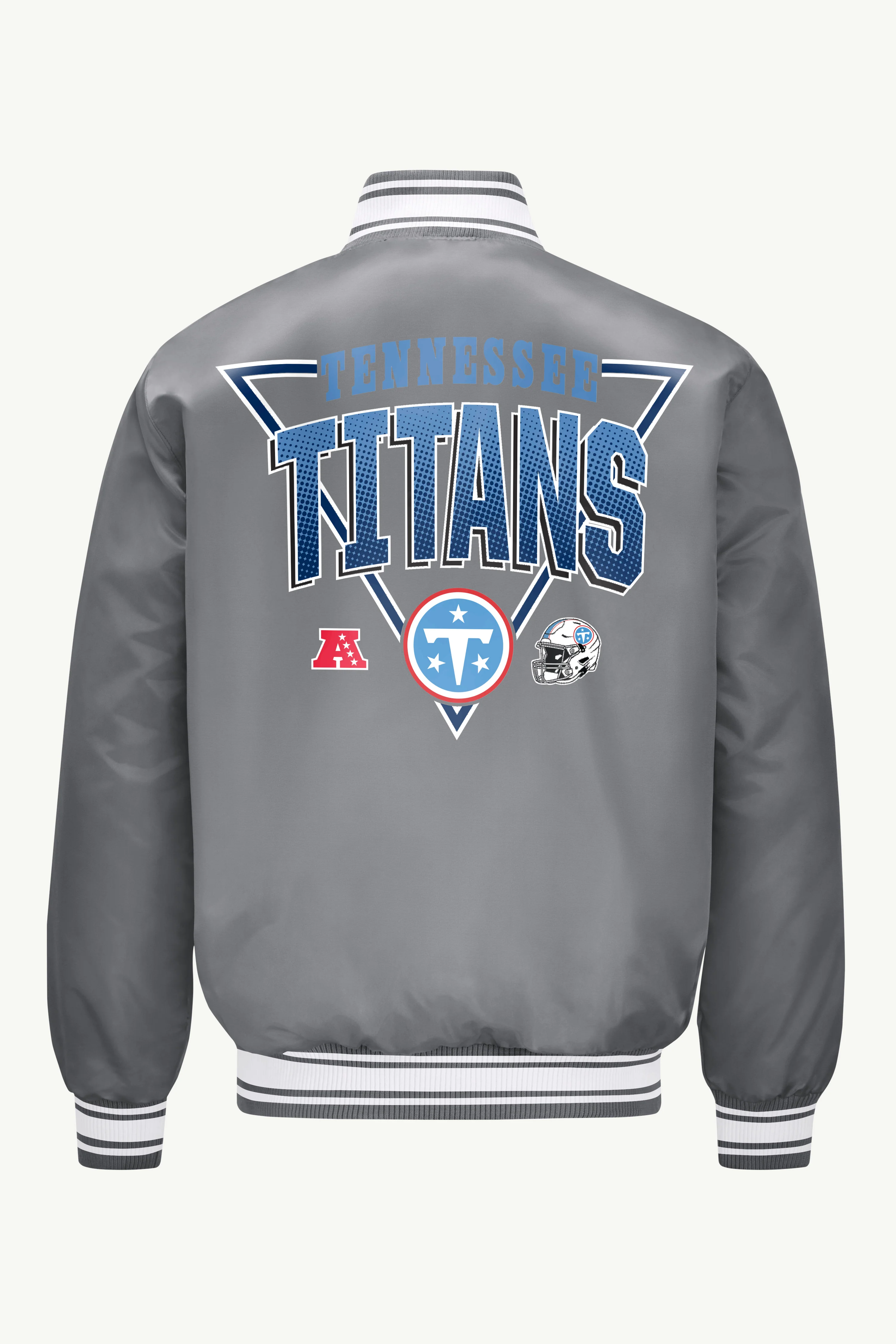 MENS TENNESSEE TITANS SATIN VARSITY JACKET - Image 2