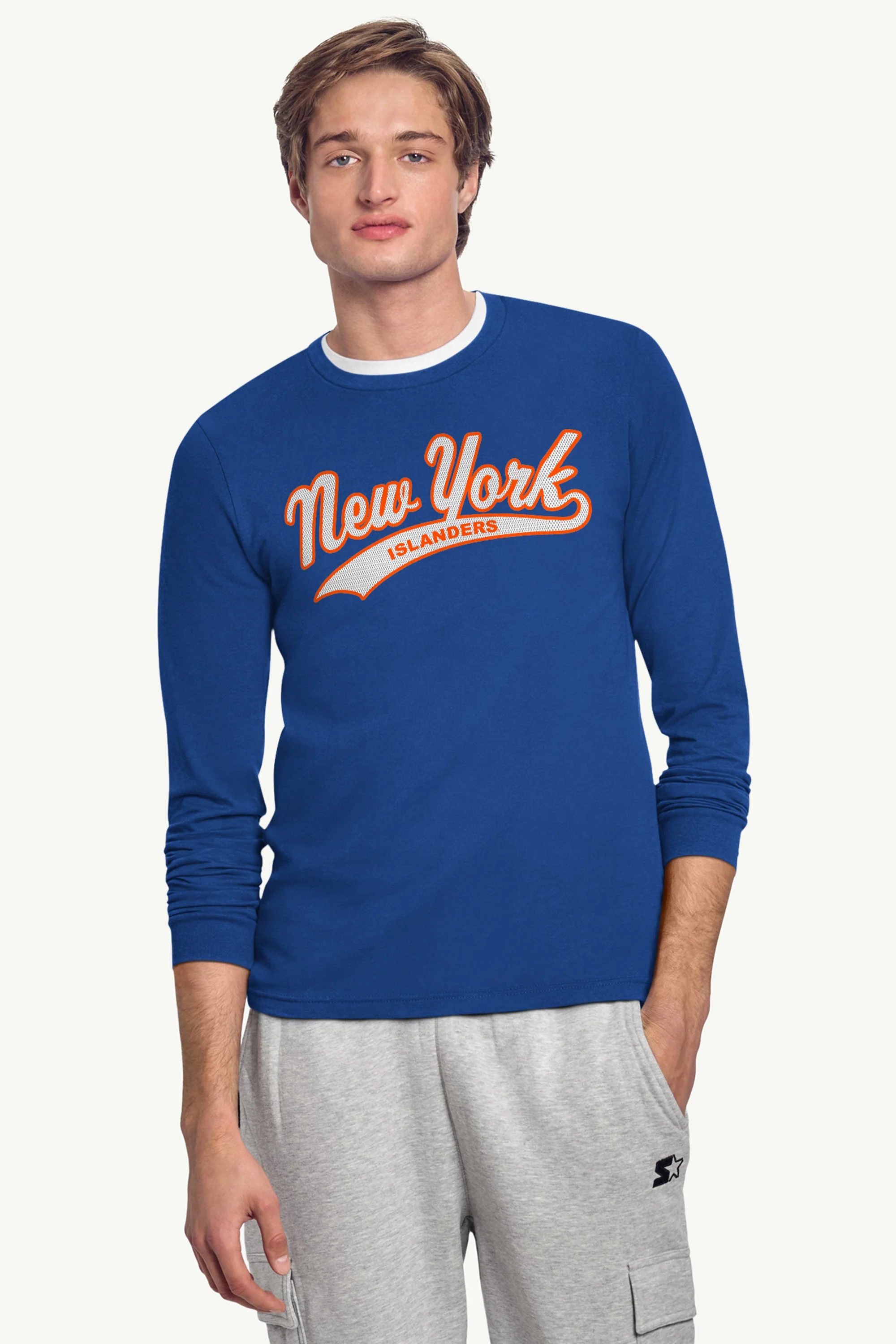 MENS NEW YORK ISLANDERS TAILSWEEP LONG SLEEVE T SHIRT - Image 127