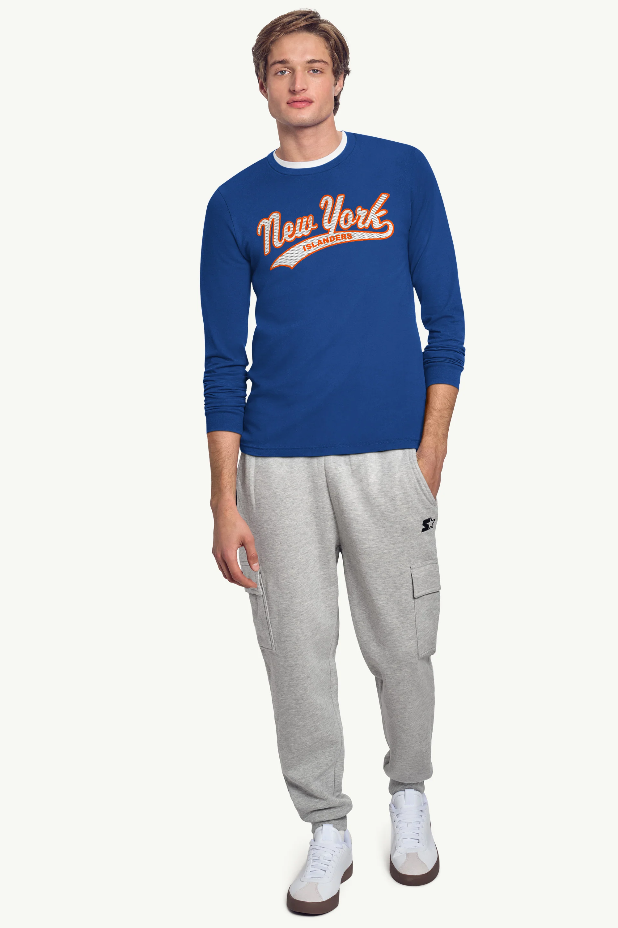 MENS NEW YORK ISLANDERS TAILSWEEP LONG SLEEVE T SHIRT - Image 135