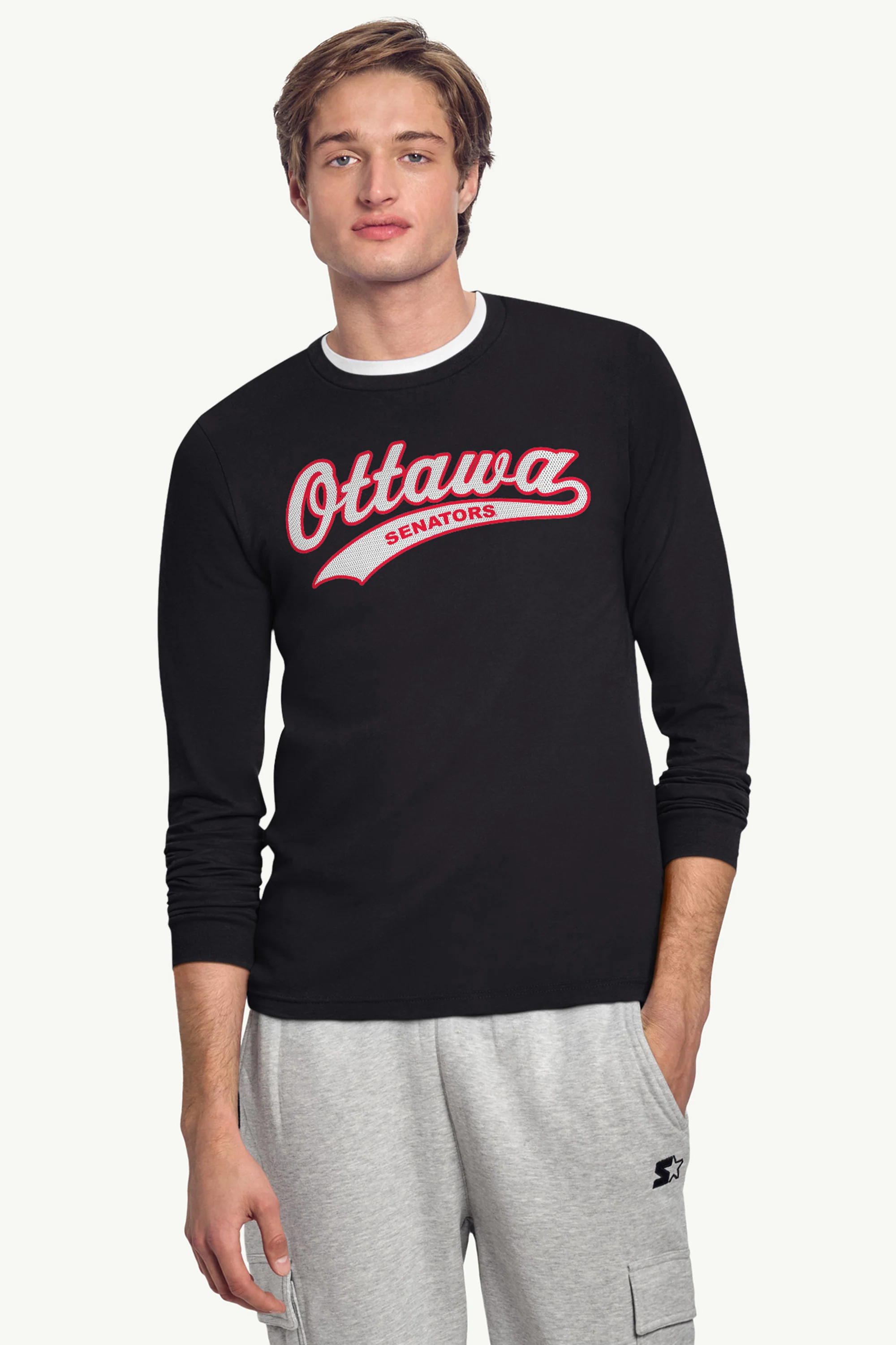 MENS OTTAWA SENATORS TAILSWEEP LONG SLEEVE T SHIRT - Image 3