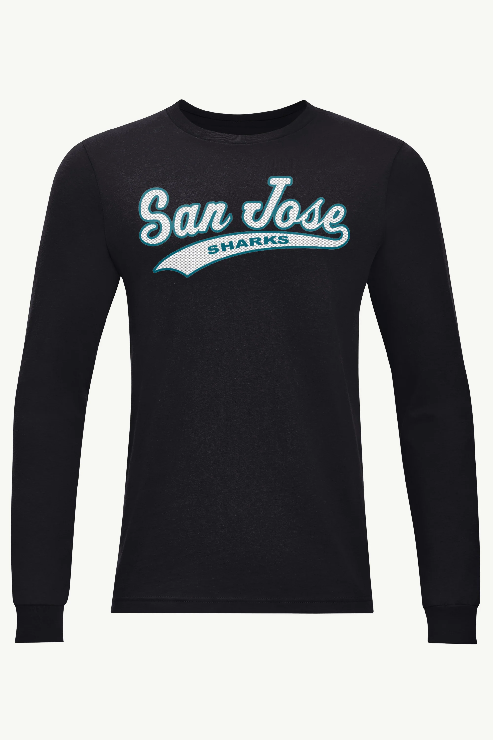 MENS SAN JOSE SHARKS TAILSWEEP LONG SLEEVE T SHIRT