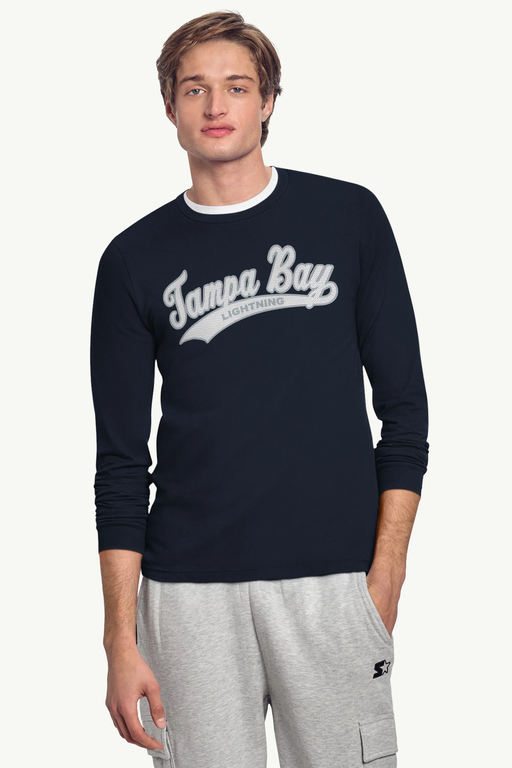 MENS TAMPA BAY LIGHTNING TAILSWEEP LONG SLEEVE T SHIRT - Image 3