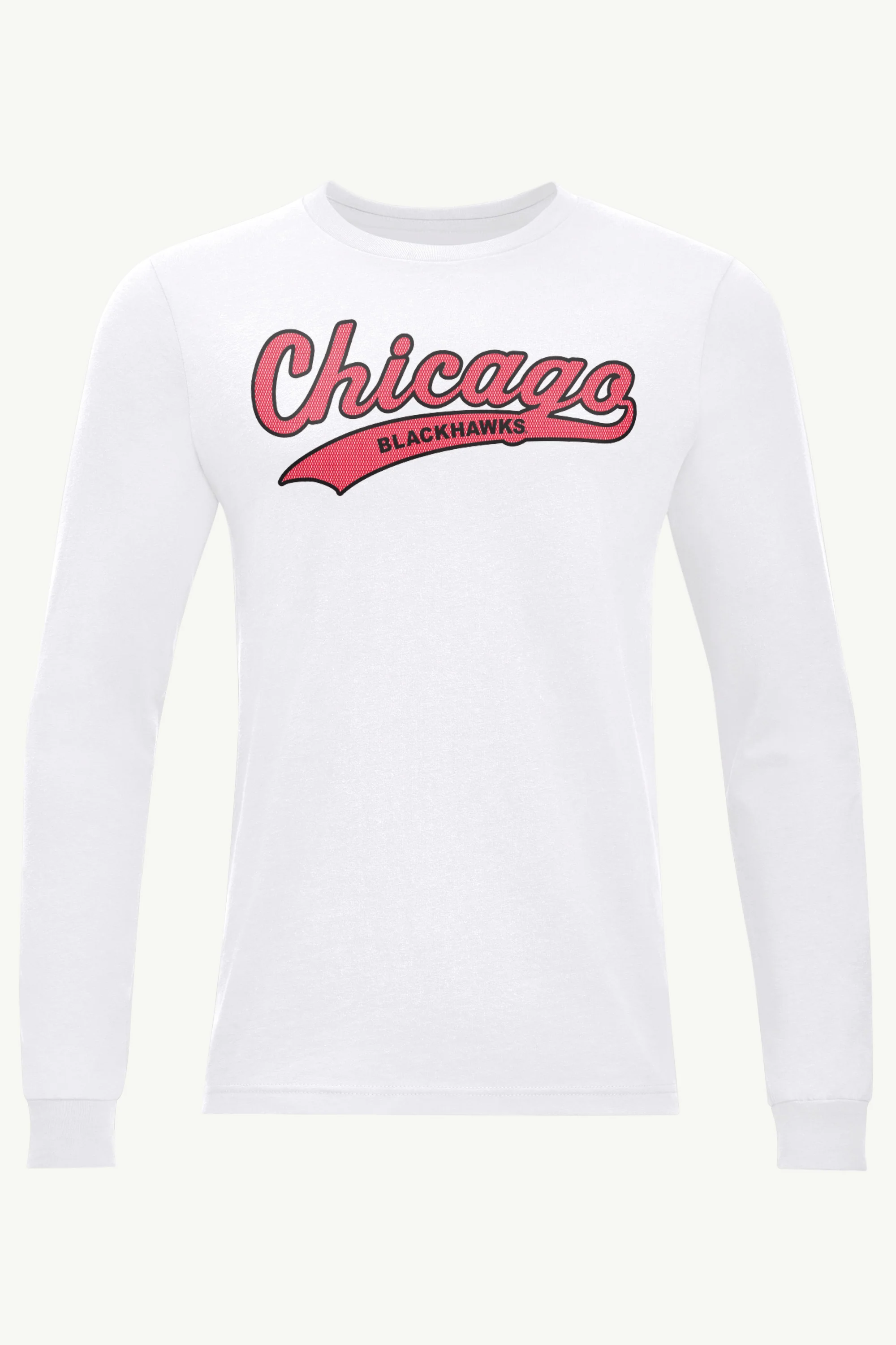 MENS CHICAGO BLACKHAWKS TAILSWEEP LONG SLEEVE T SHIRT