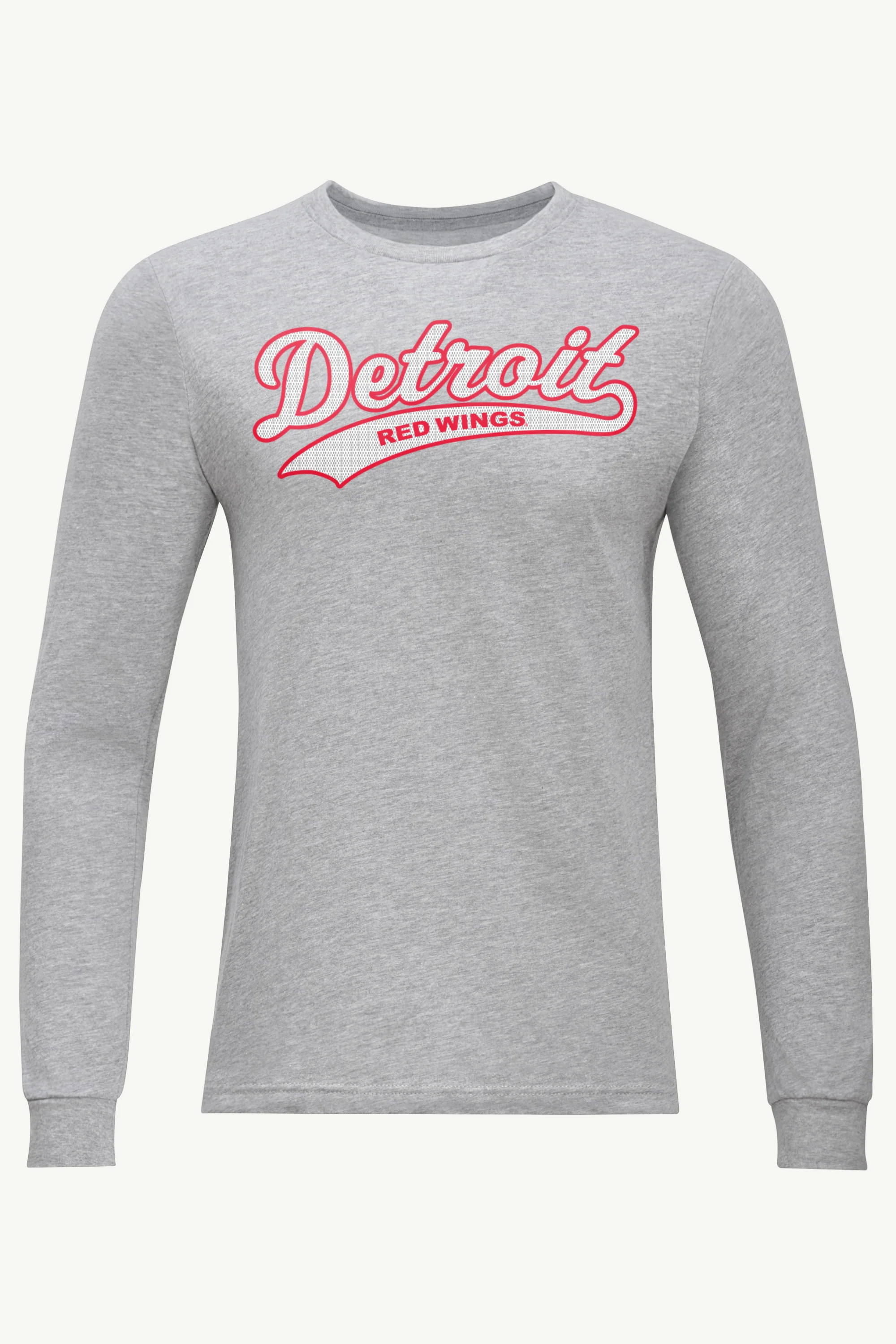 MENS DETROIT REDWINGS TAILSWEEP LONG SLEEVE T SHIRT