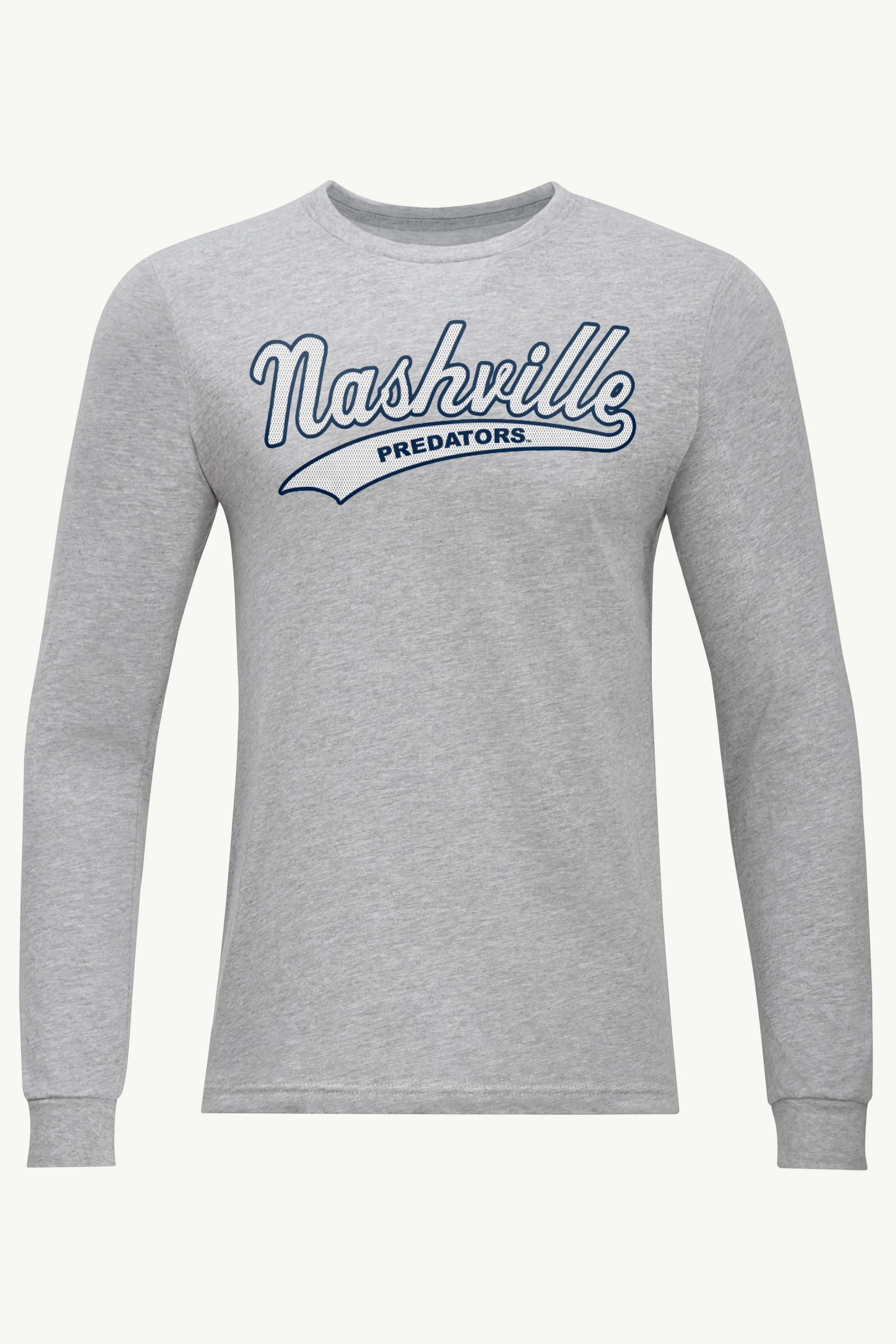 MENS NASHVILLE PREDATORS TAILSWEEP LONG SLEEVE T SHIRT
