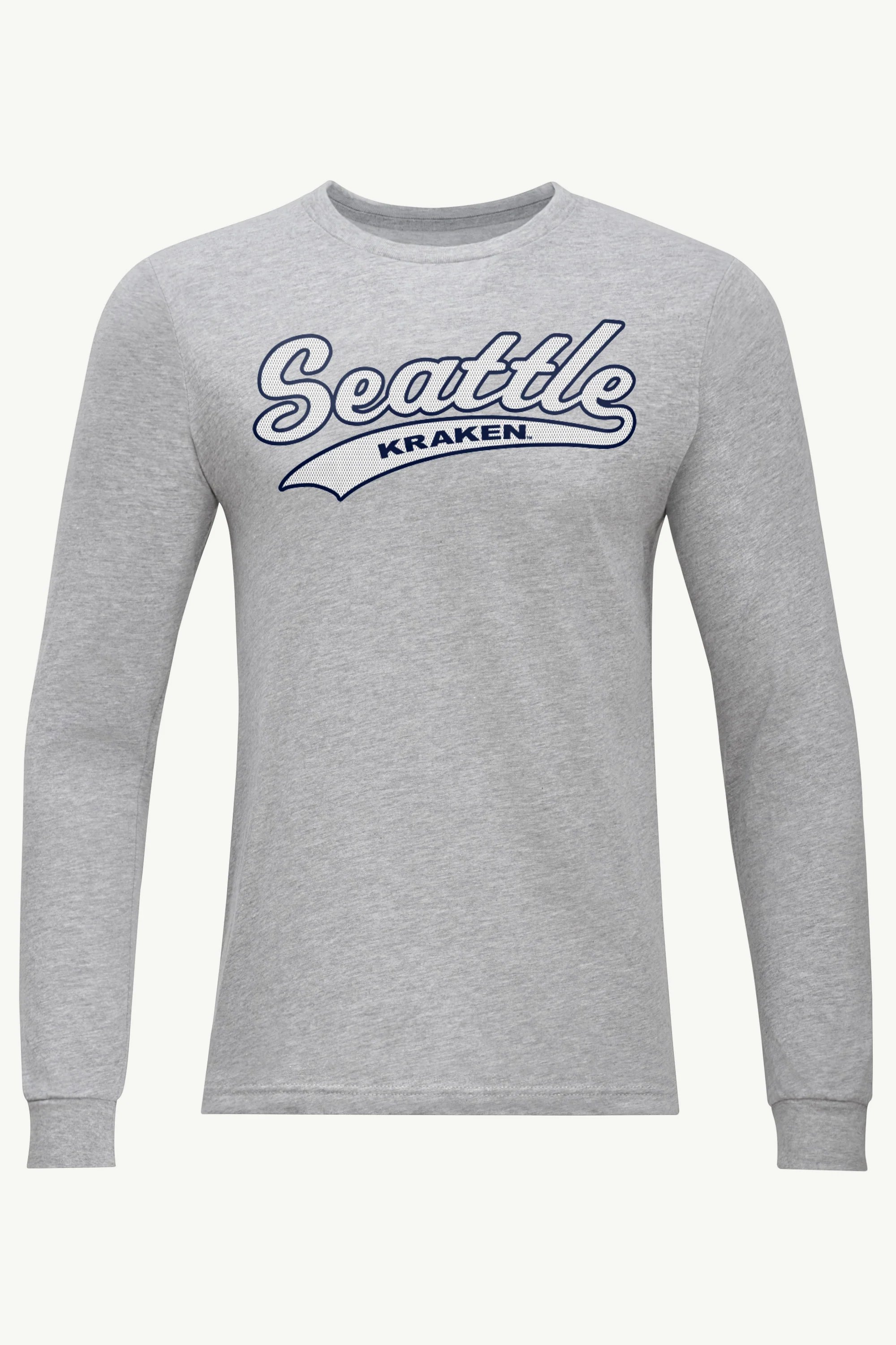 MENS SEATTLE KRAKEN TAILSWEEP LONG SLEEVE T SHIRT