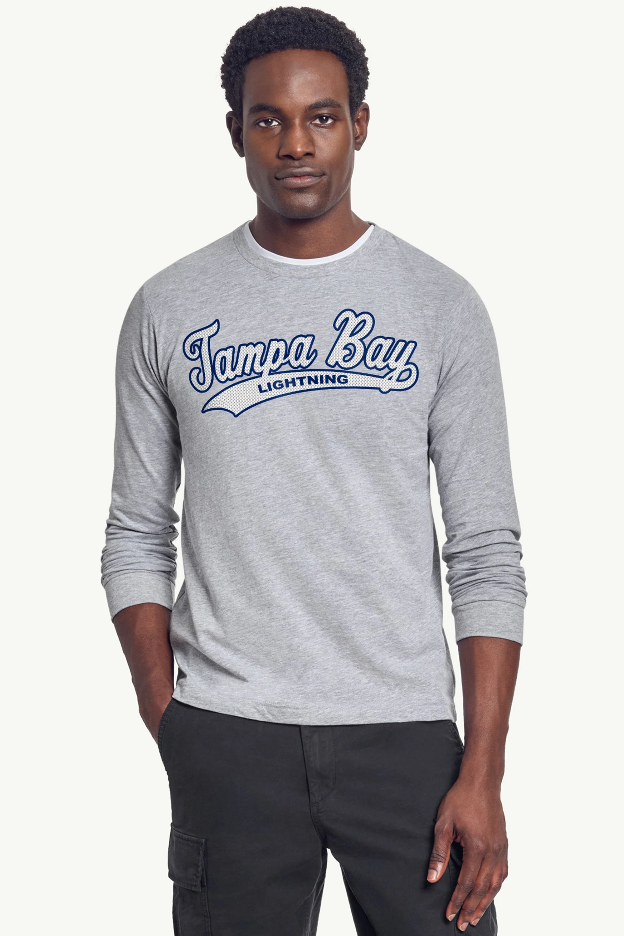 MENS TAMPA BAY LIGHTNING TAILSWEEP LONG SLEEVE T SHIRT - Image 6