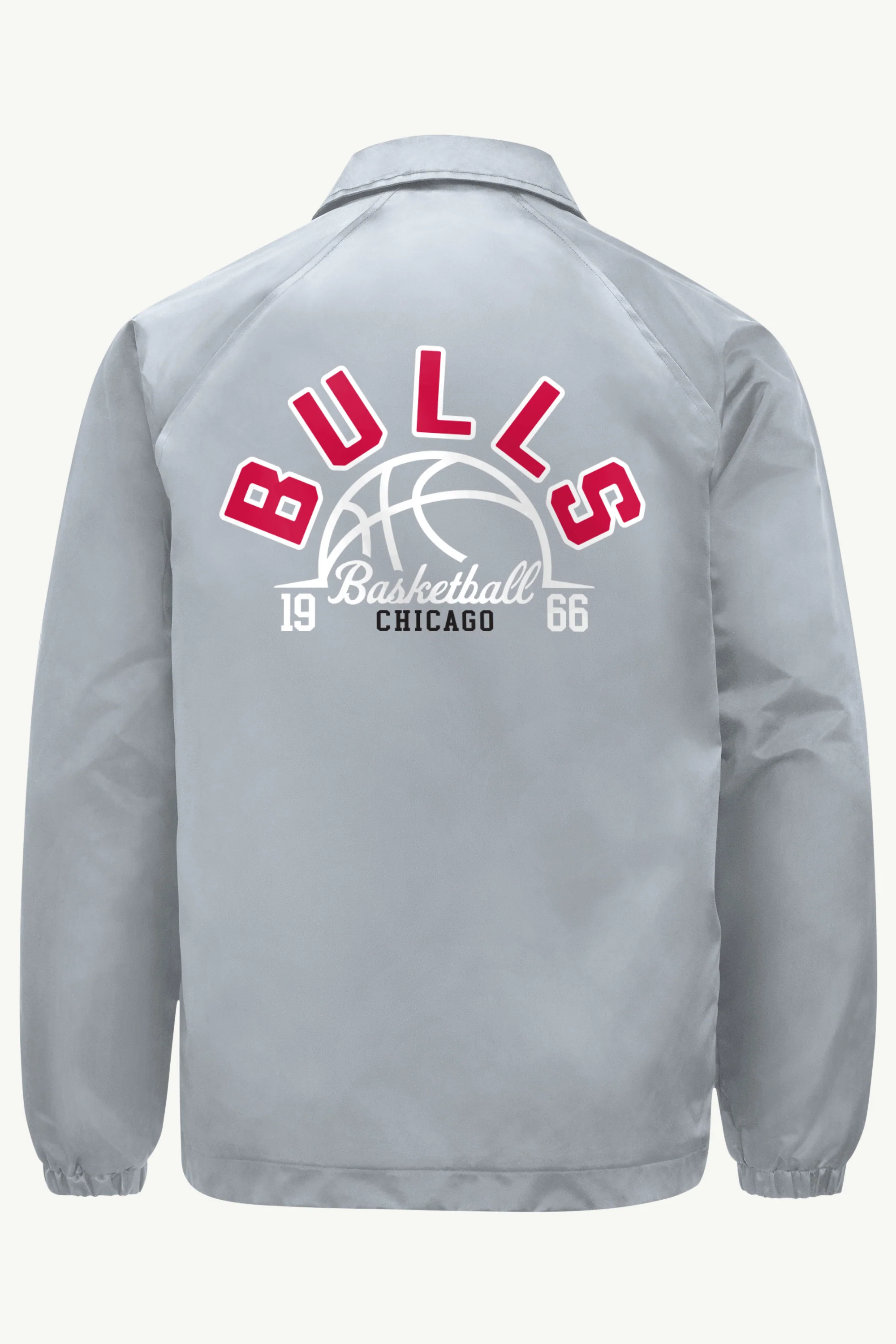 MENS CHICAGO BULLS HALF BALL COACHES JACKET - Image 2